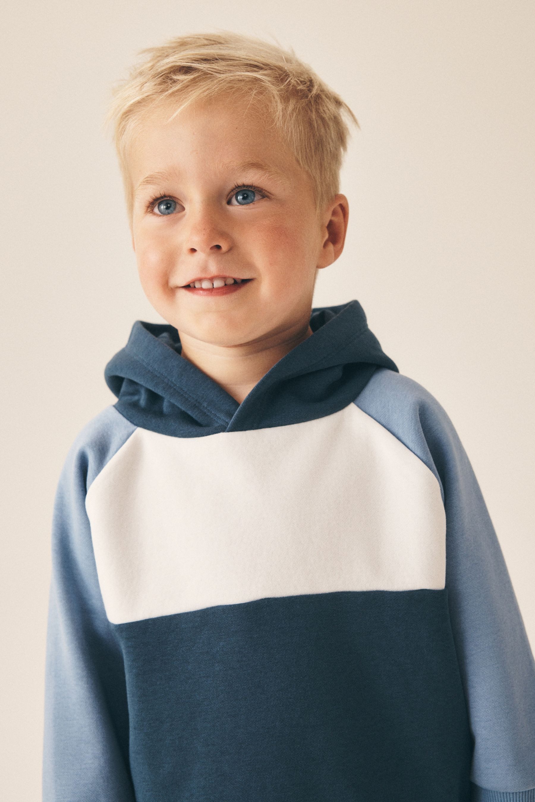 Next Sweatanzug Blockfarben-Kapuzensweatshirt und Jogginghose (2-tlg) – Bild 3 von 5