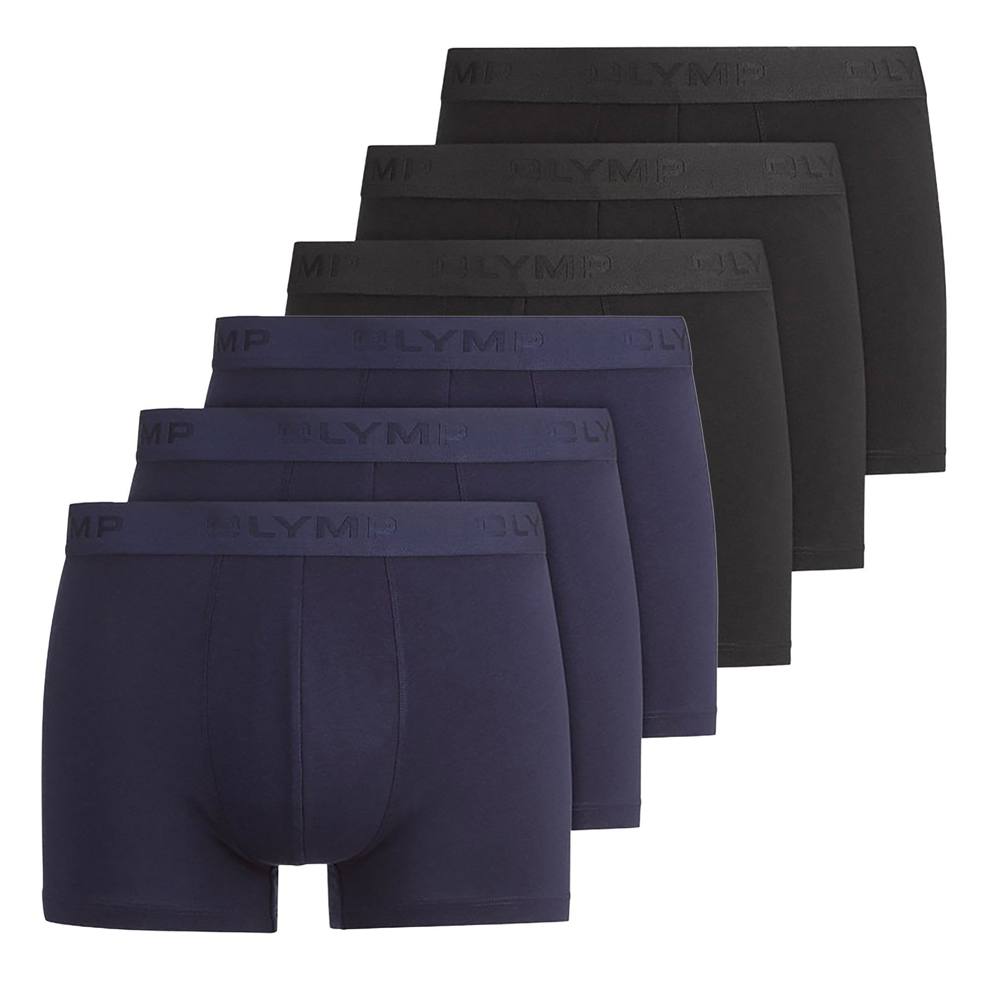 OLYMP Boxer Herren Boxershort 6er Pack Baumwolle (Packung, 6er Pack)