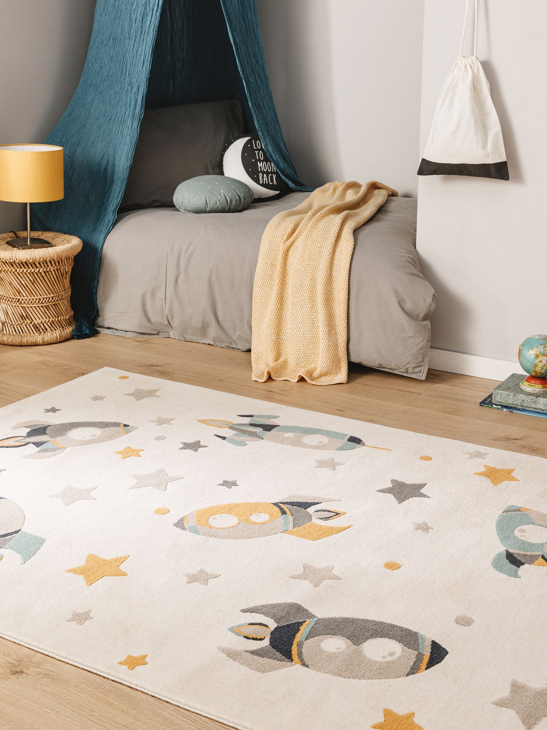 benuta Kinderteppich Apollo, rechteckig, Höhe: 6 mm, Kunstfaser, Berber, Et günstig online kaufen