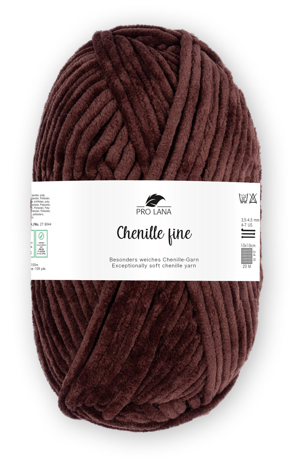 Pro Lana CHENILLE fine Garn Häkelwolle, 100 m (besonders feines, weiches Garn, ideal für kuschelige und hautnahe Projekte), 50 g
