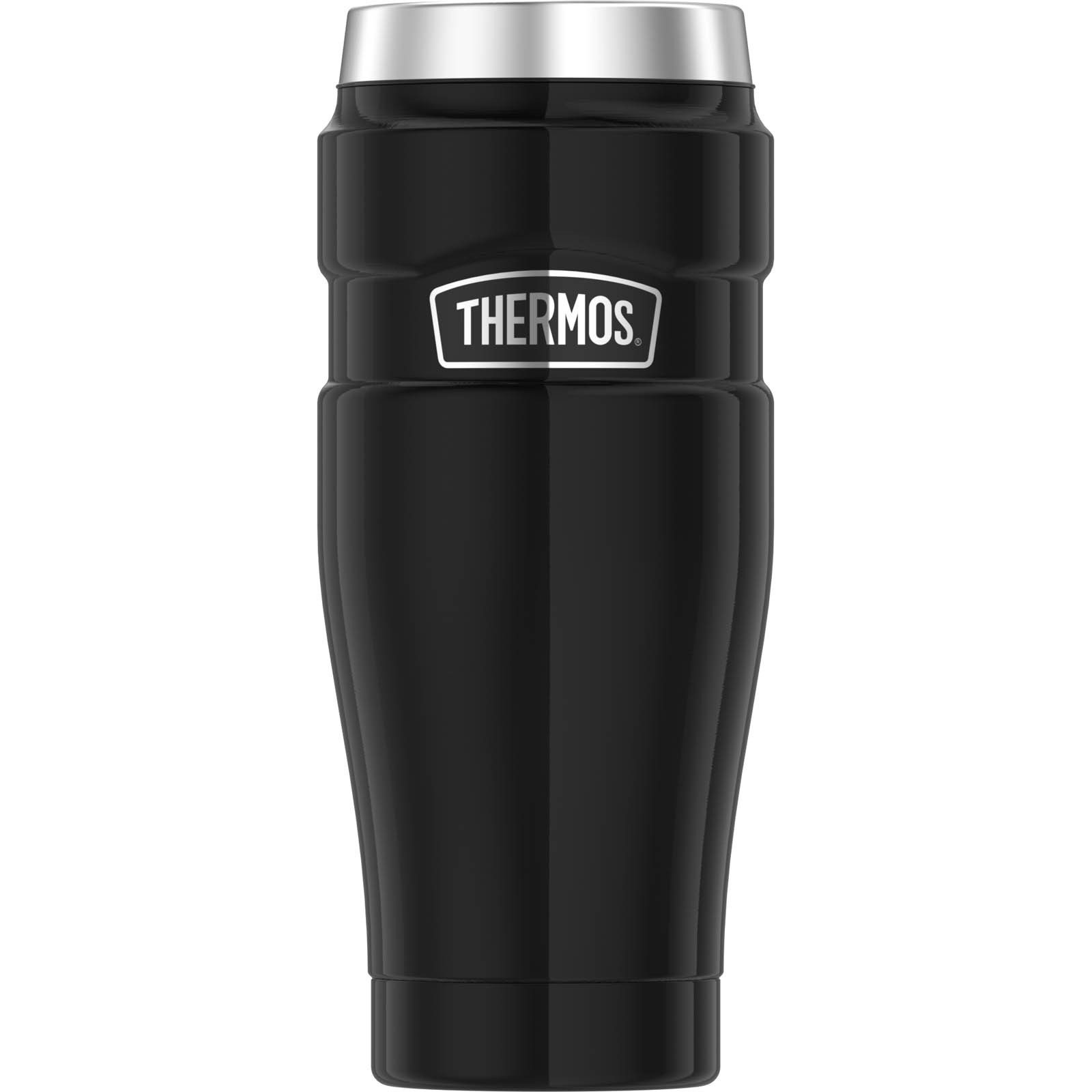 THERMOS Thermobecher Becher 0,47L Isolierbecher KFZ, Edelstahl, Auto Kaffee Camping Thermo Trinkbecher Edelstahl