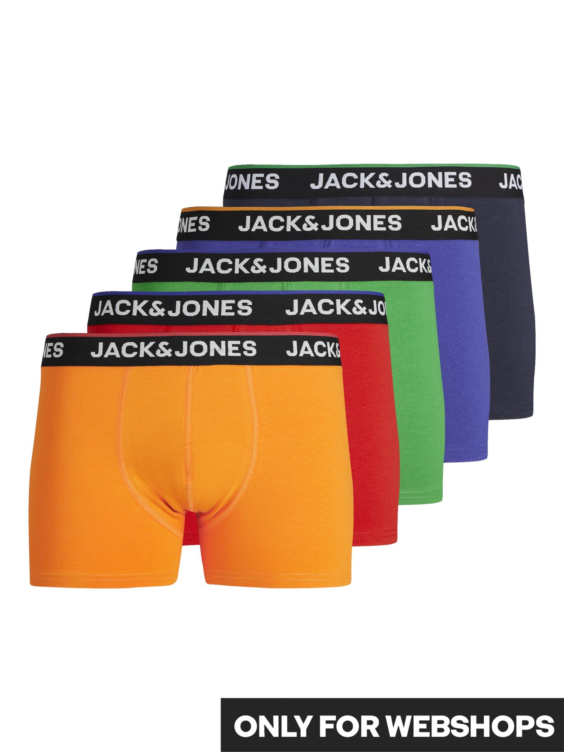 Jack & Jones Junior JACMILES SOLID 7 PACK - Culotte - black/white/grape