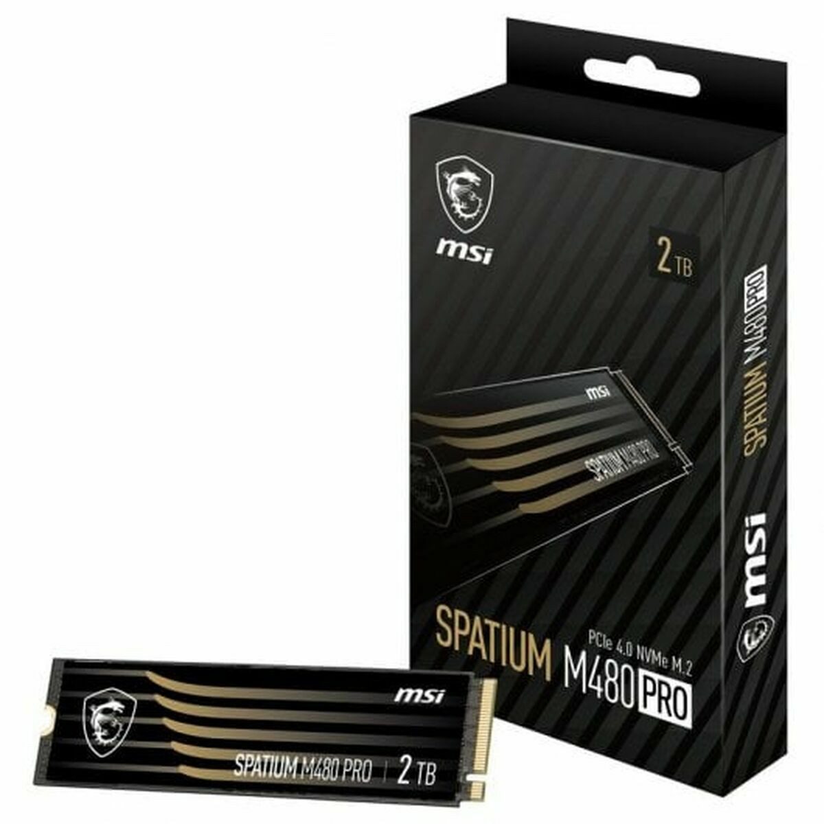 MSI interne HDD-Festplatte, Festplatte MSI SPATIUM M480 Pro 2 TB SSD