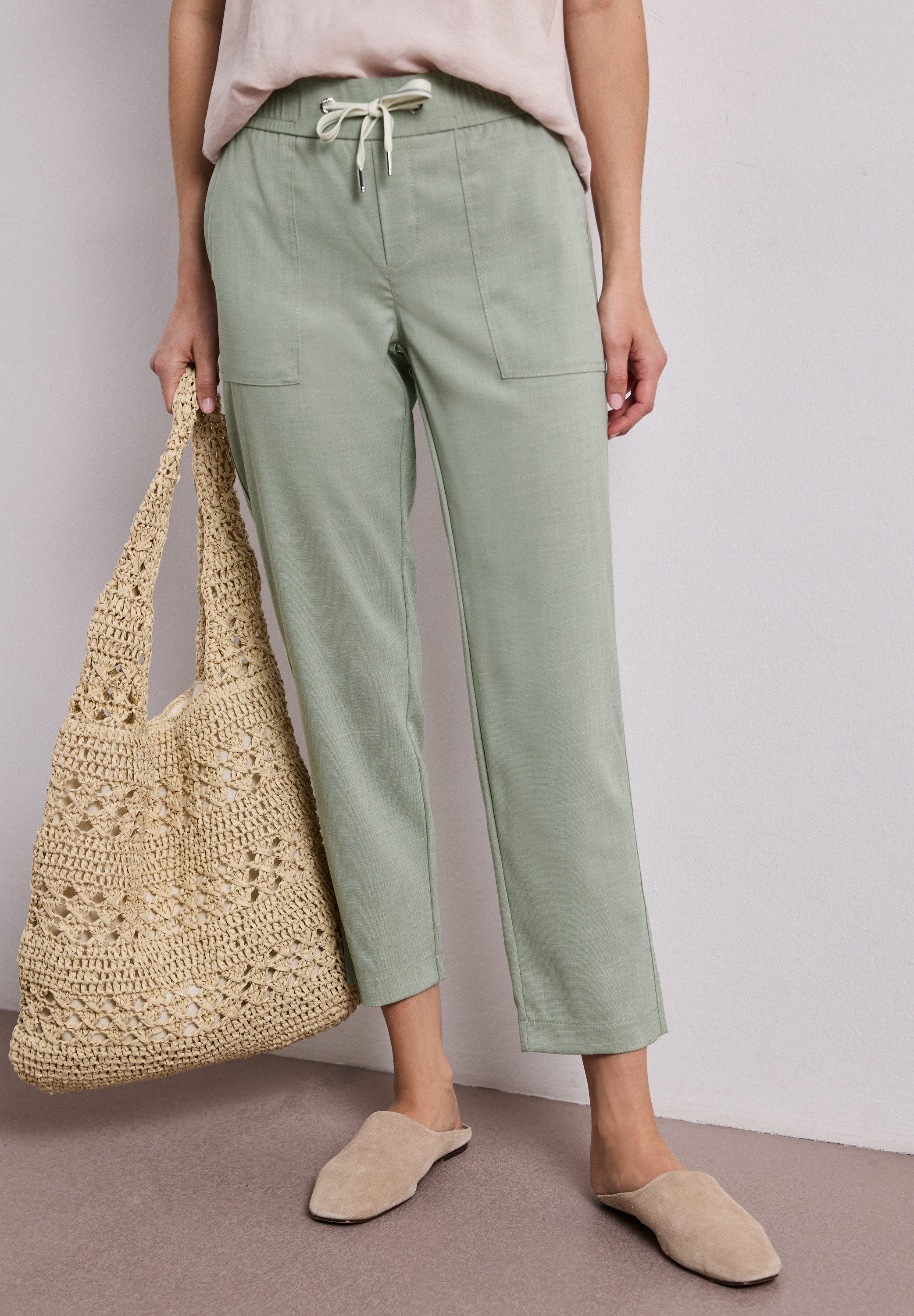 STREET ONE 7/8-Hose Style Bonny melierte Optik, elastischer Bund
