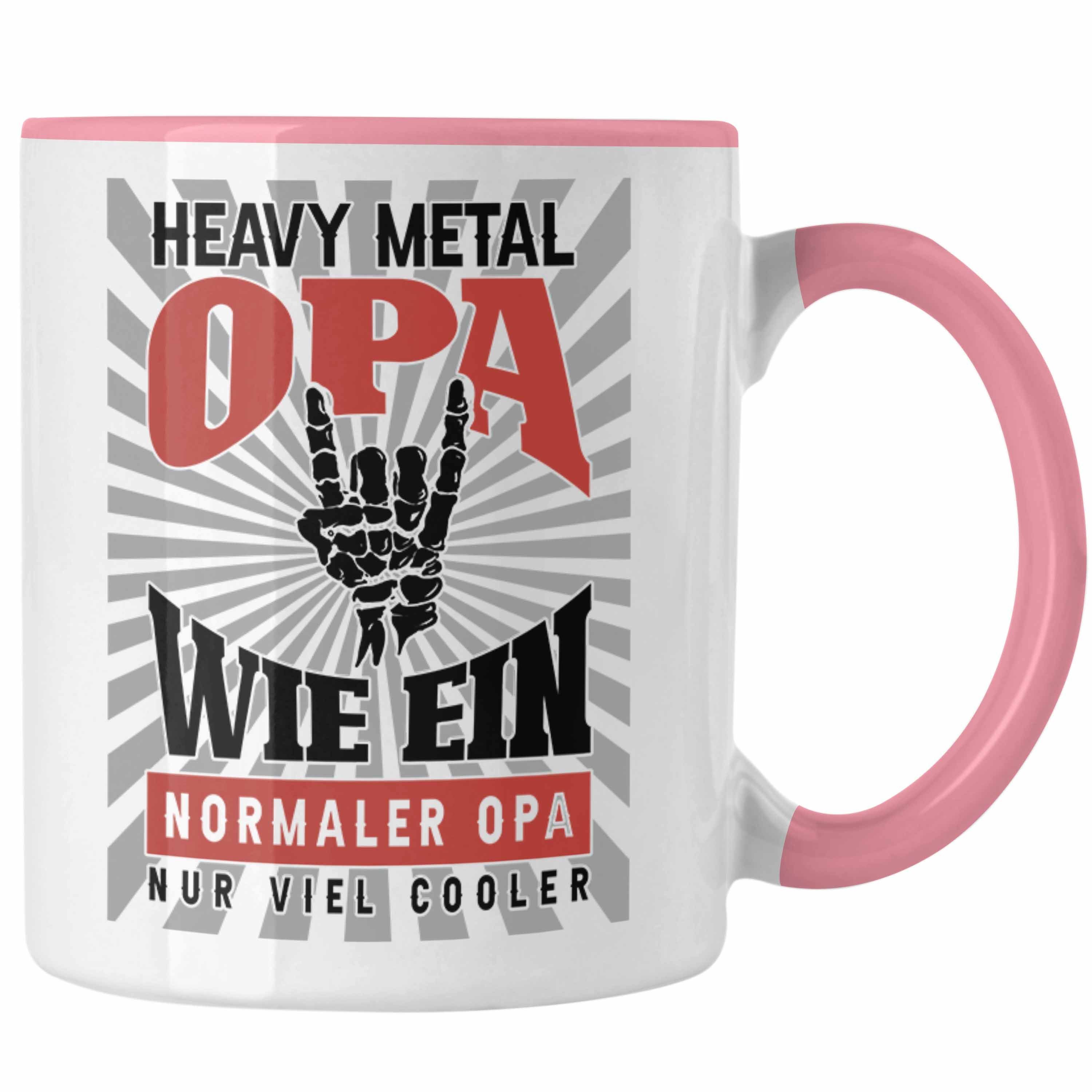 Opa Rosa Heavy Metal Tasse n Opa Becher Trendation Rock Bester Geschenk Vatertag Roll Tasse