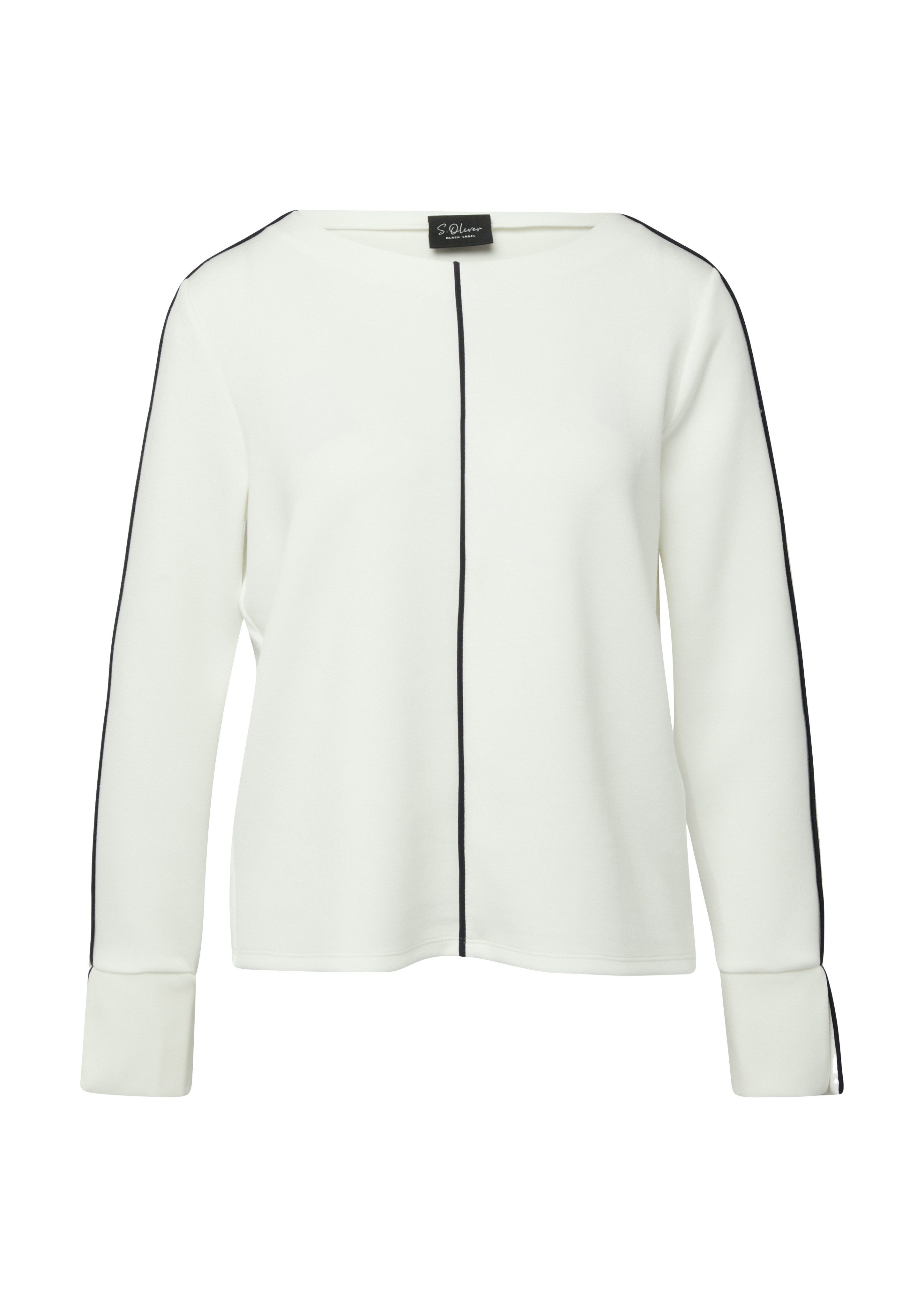 s.Oliver BLACK LABEL Sweatshirt U-Boot Ausschnitt