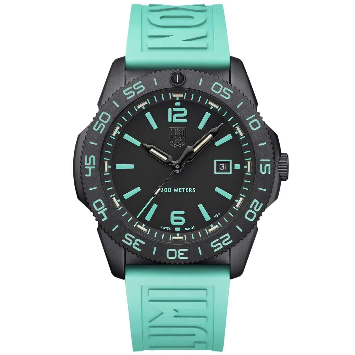 Luminox Taucheruhr XS.3124.N.SET, für Männer Quarz Pacific Diver 2 Bänder