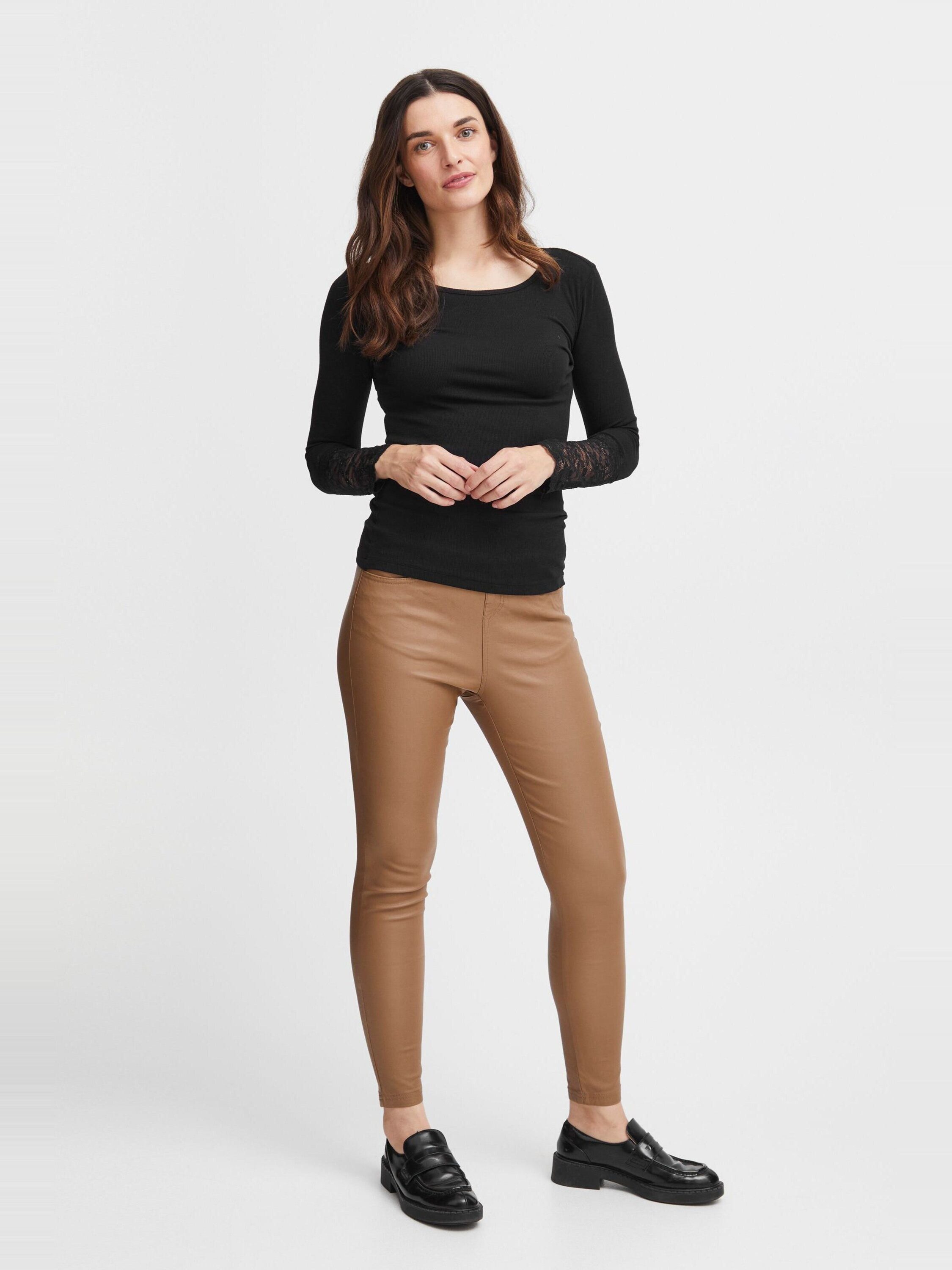 fransa Langarmshirt FRHizamond (1-tlg) Spitze