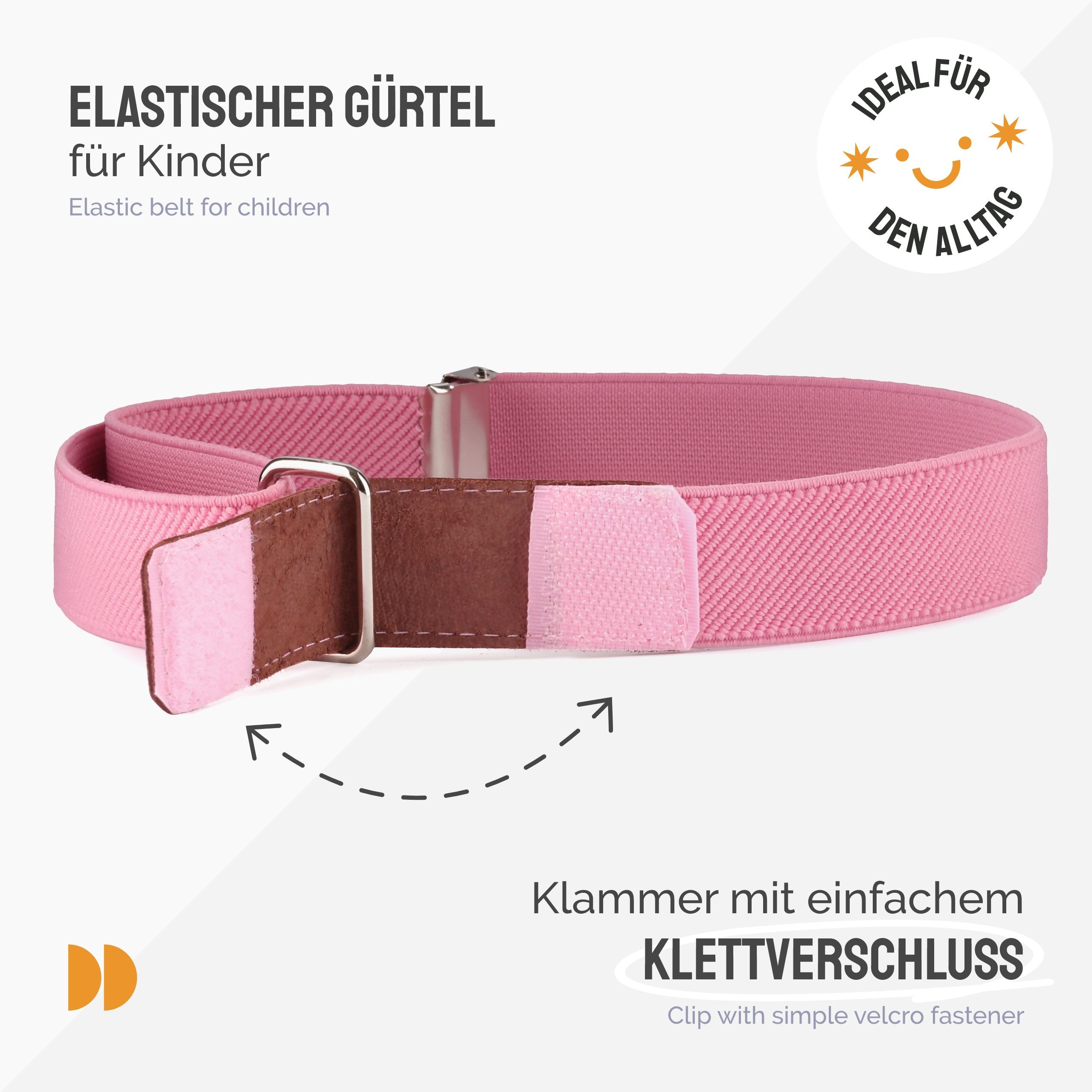Ladeheid Stoffgürtel Kinder Gürtel Elastik-Gürtel 1-12 Jahre 34-90 cm P15 (1-St) – Bild 2 von 5
