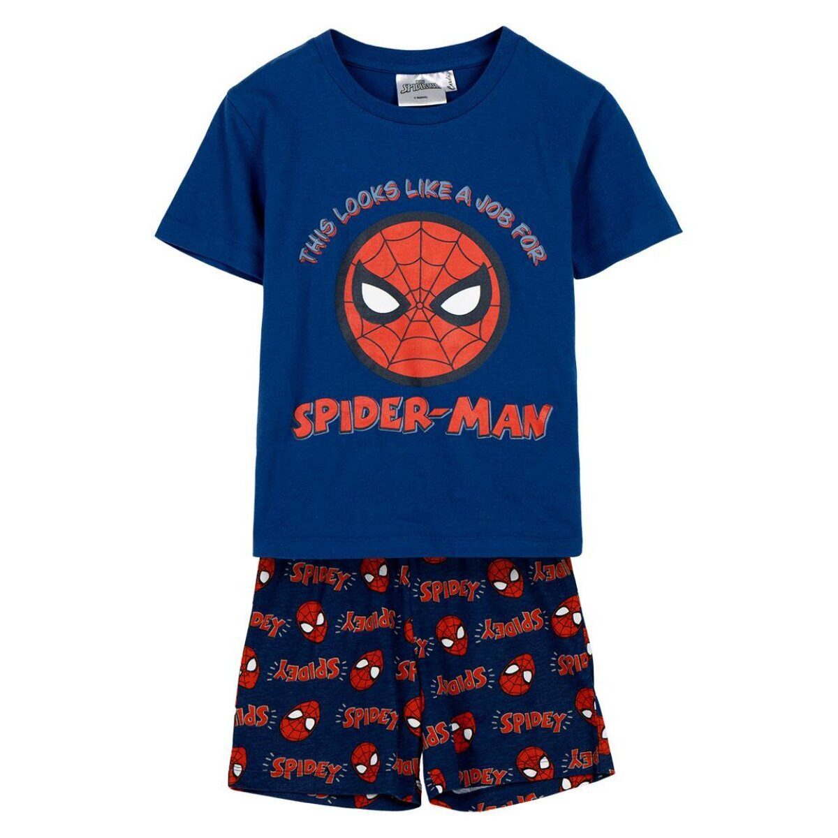 Spiderman Pyjama Spiderman Schlafanzug Kinder Pyjama T-Shirt & Short 100% Baumwolle