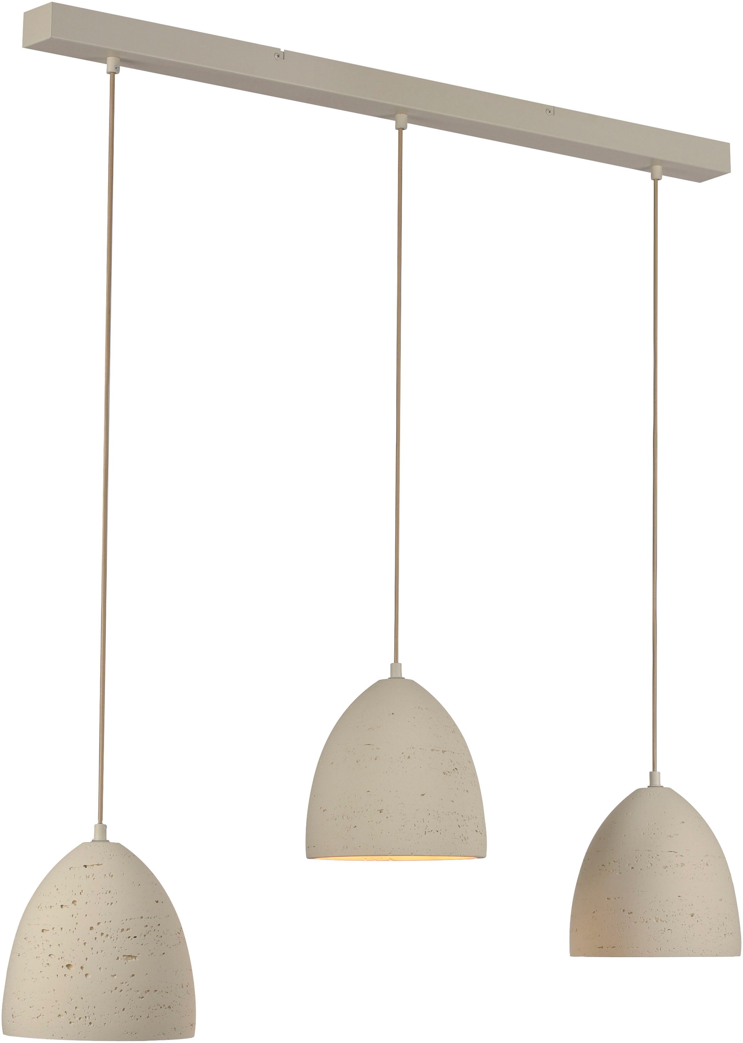 SCHÖNER WOHNEN-Kollektion LED Pendelleuchte TRAVENTA, ohne Leuchtmittel, SCHÖNER WOHNEN Kollektion, Travertinoptik, Downlight