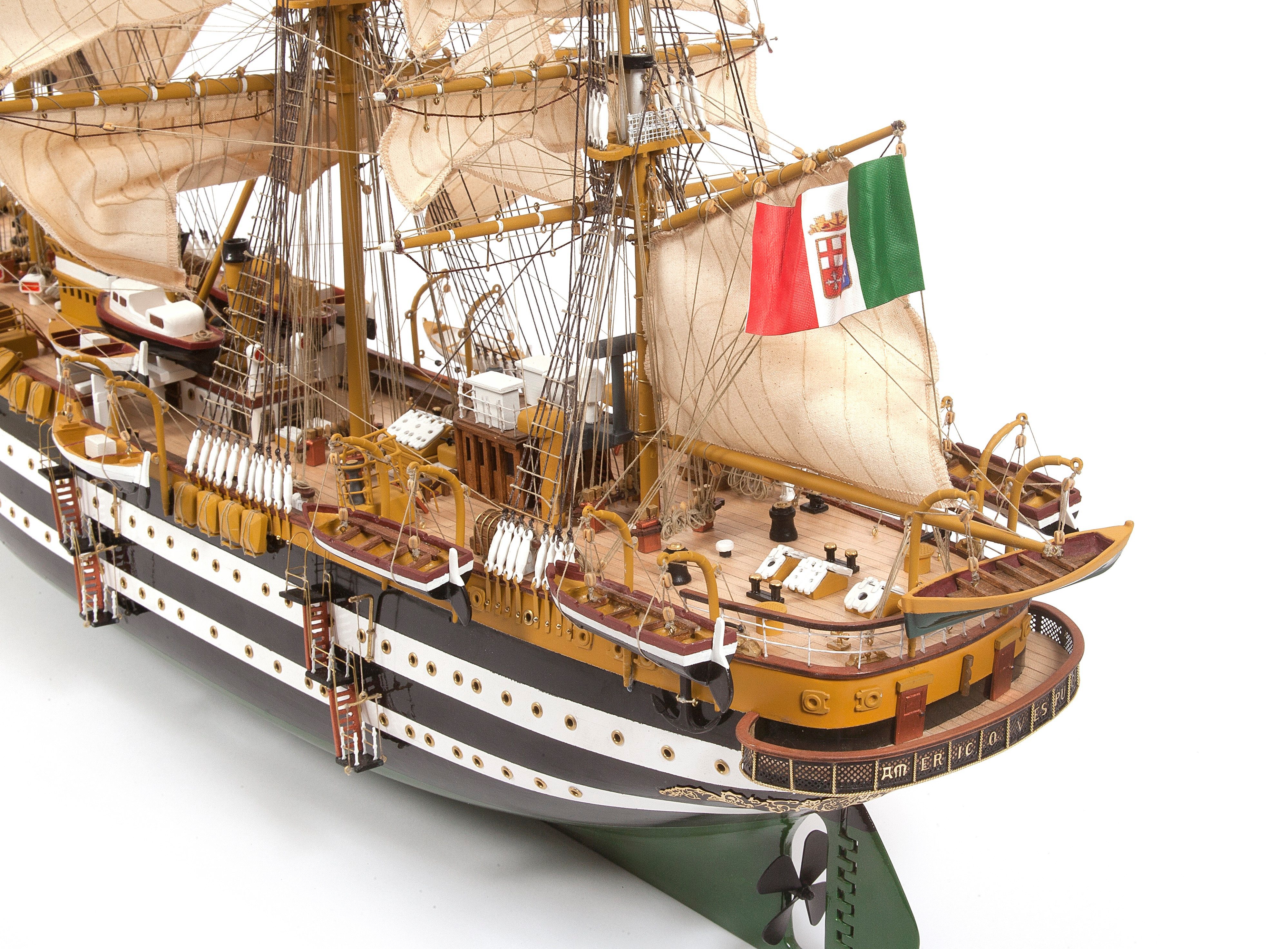 OcCre Modellbausatz Amerigo Vespucci Maßstab 1:100 Schiffsbausatz, (Schiff, 5933-tlg., Schiffsbausatz), Made in Europe