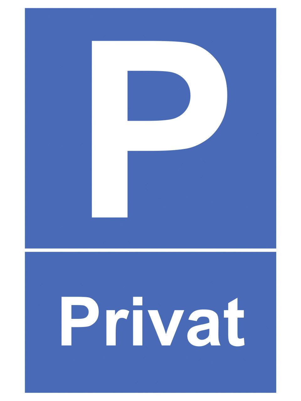 Conmetall Warnschild Metafranc Hinweisschild P-Privat 200 x 300 mm