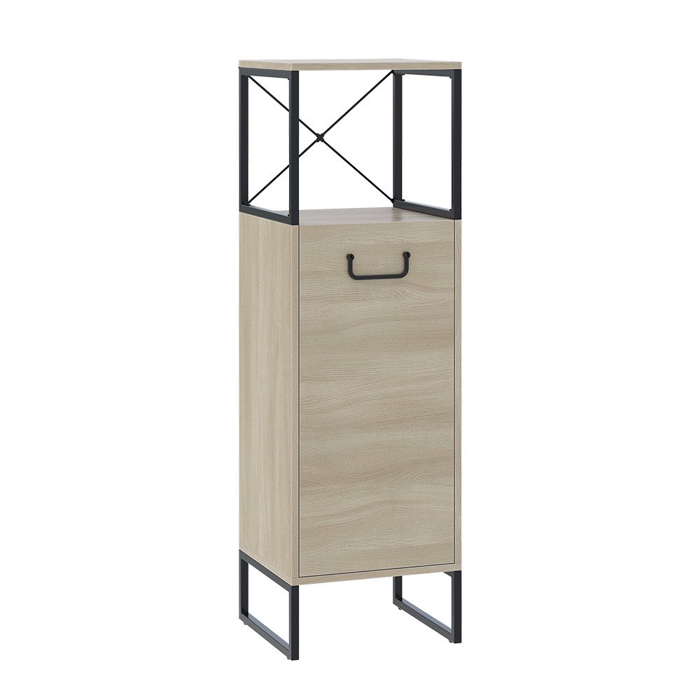 Vicco Midischrank Vionna, Eiche/Schwarz, 36 x 116.5 cm (1-St)