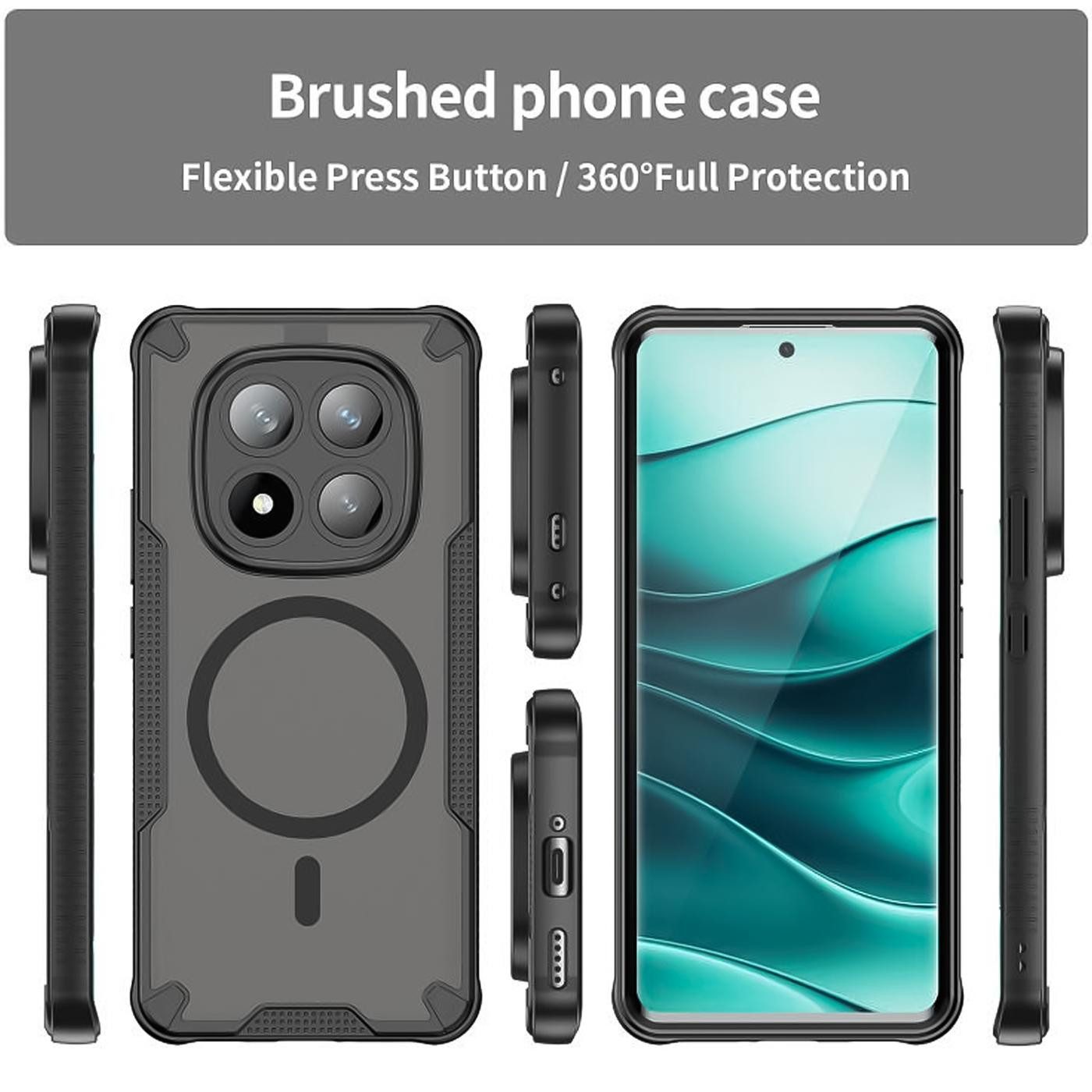 CoolGadget Handyhülle Defender Series Handy Hülle für Xiaomi Redmi Note 14 Pro Plus 5G 6,67 Zoll, Magsafe Schlicht Robust Schutzhülle für Redmi Note 14 Pro+ 5G Hülle