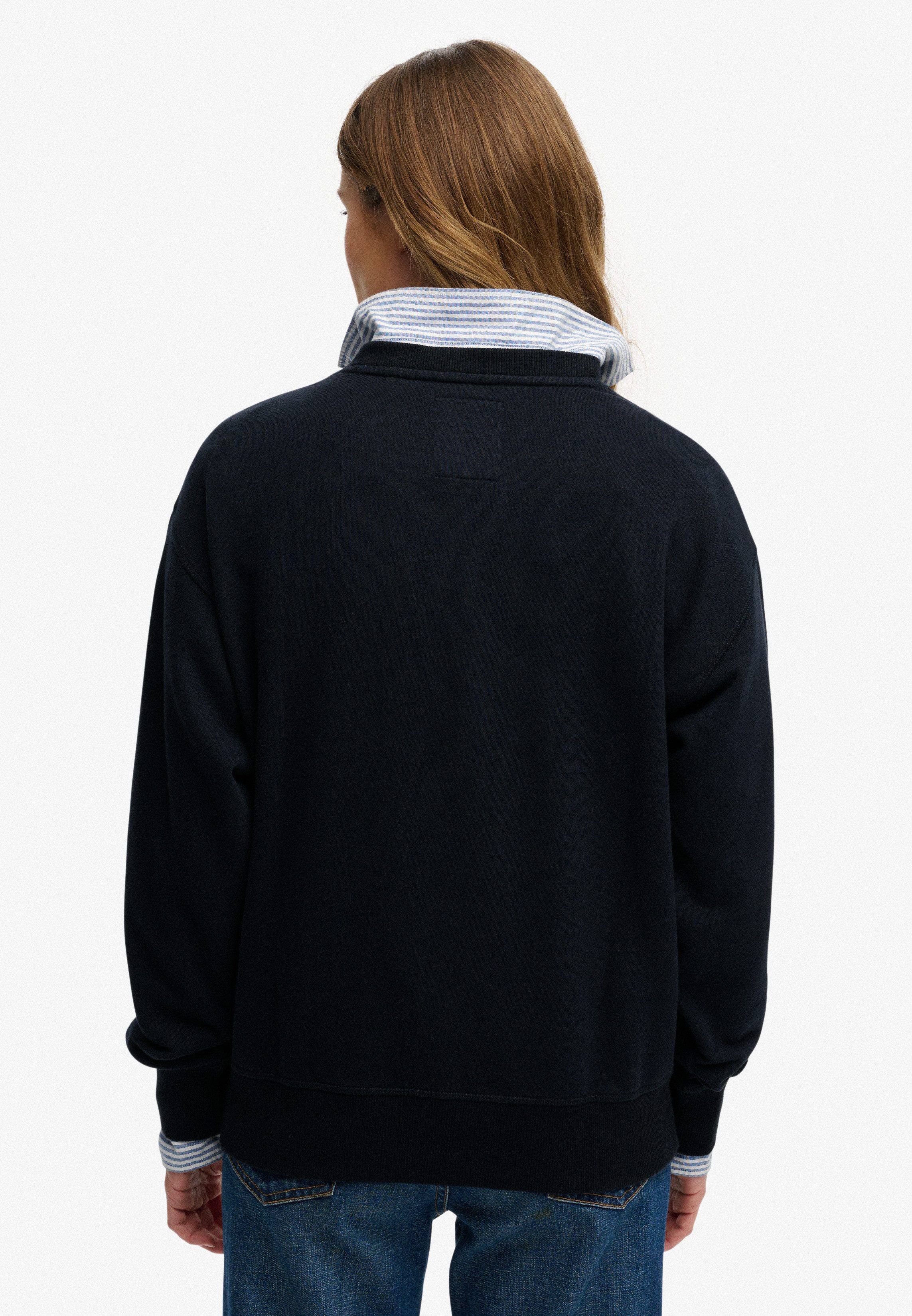 Superdry Sweatshirt Crest Loose Crew