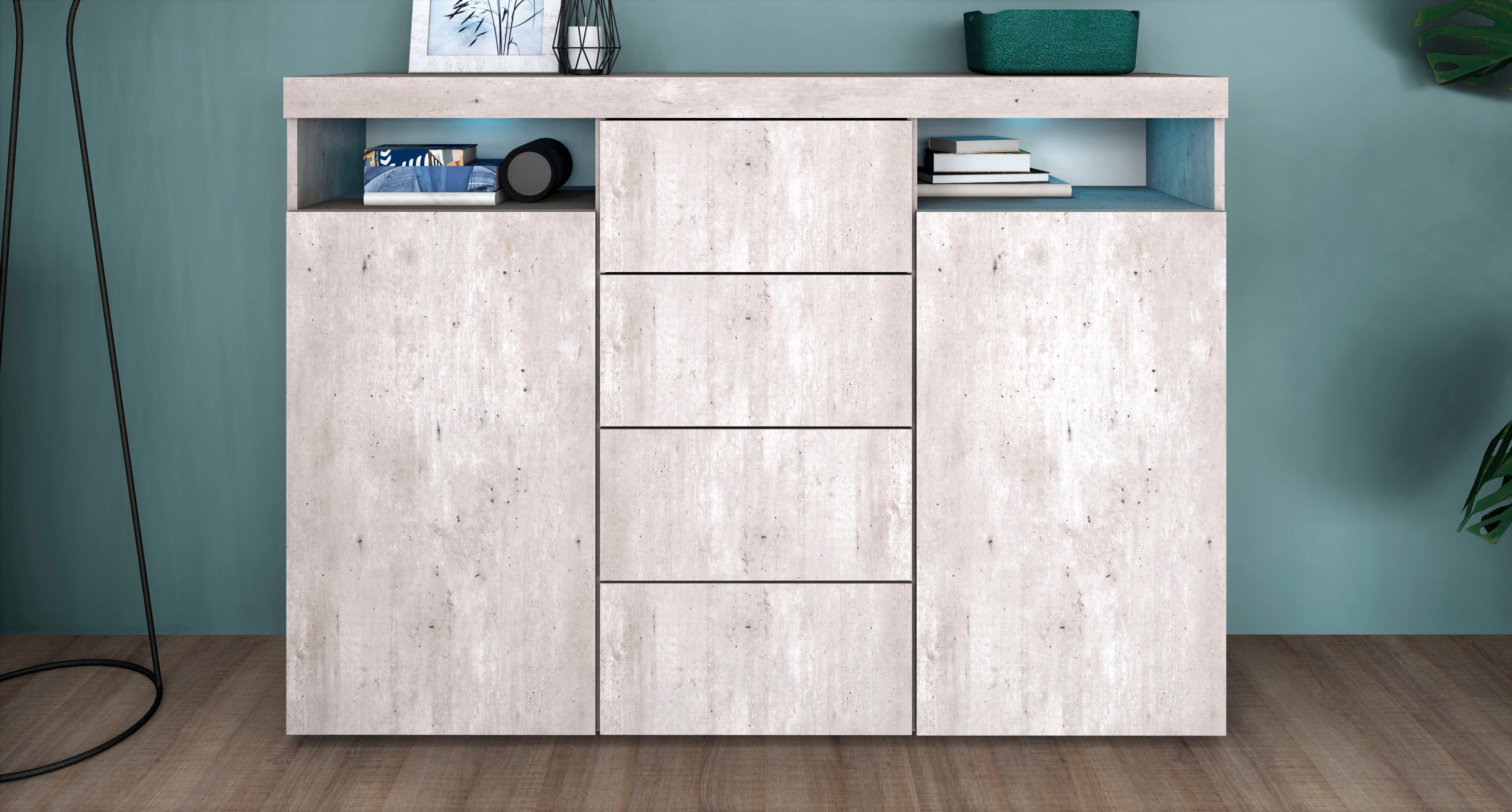 borchardt Möbel Highboard Kapstadt, Breite 139 cm