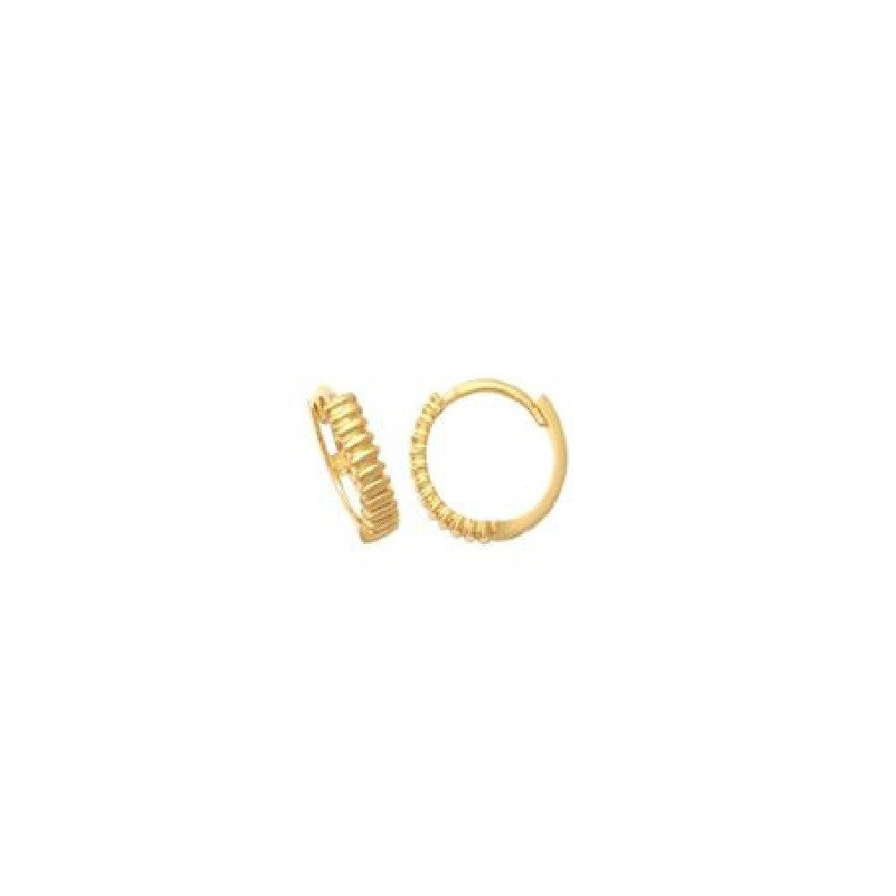 Paar Creolen Creolen Ohrringe Damen Fine Basic 585er Gelbgold XG14K6040G