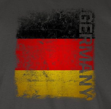 Shirtracer T-Shirt Germany Vintage Flagge 2024 Fussball EM Fanartikel