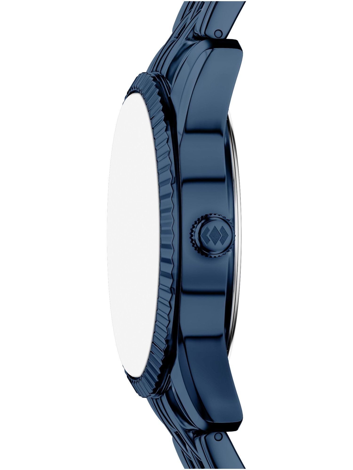 Fossil Quarzuhr ES5476 ES5476, Fossil ES5476 SCARLETTE Uhr Damenuhr Edelstahl Datum blau