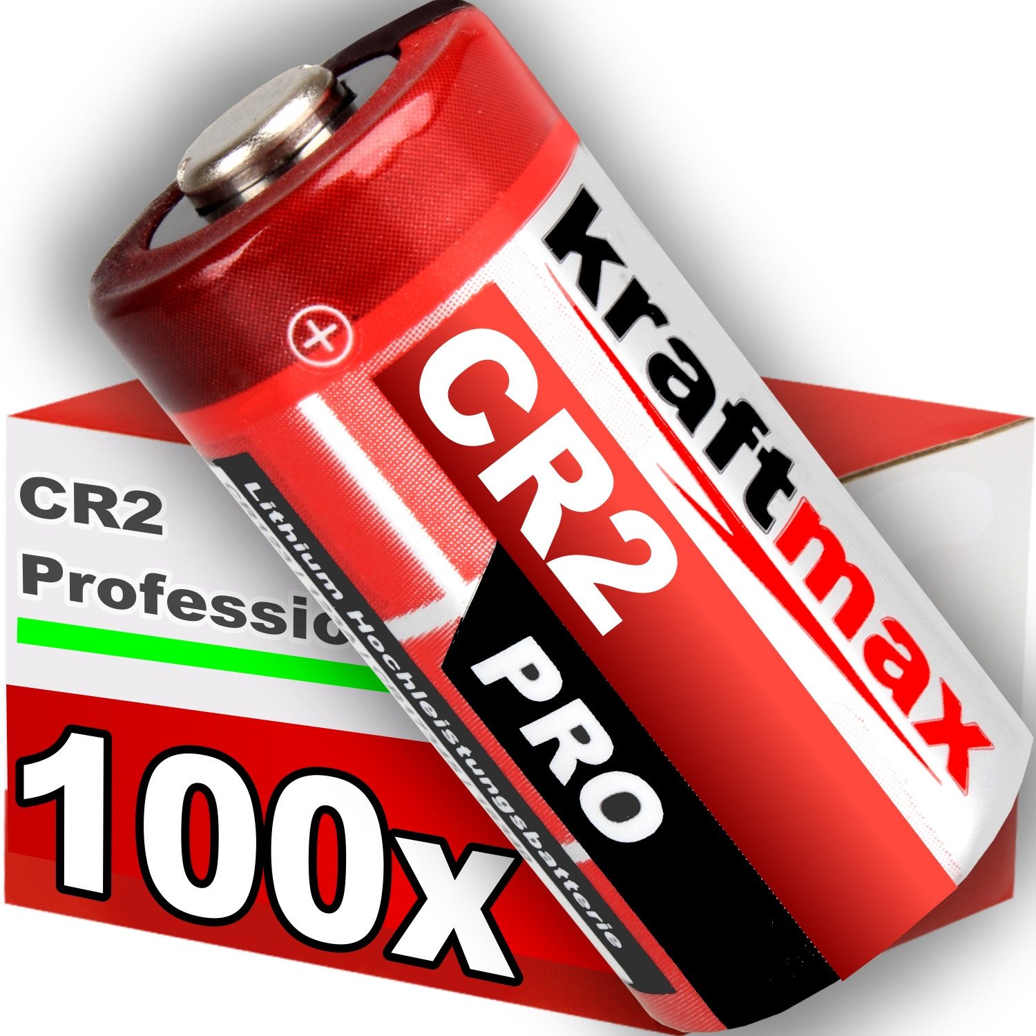 100er Pack CR2 Lithium Hochleistungs- Batterie Akku