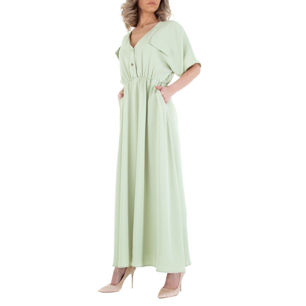 Damen Kleider Ital-Design Sommerkleid Damen Freizeit Sommerkleid in Grün