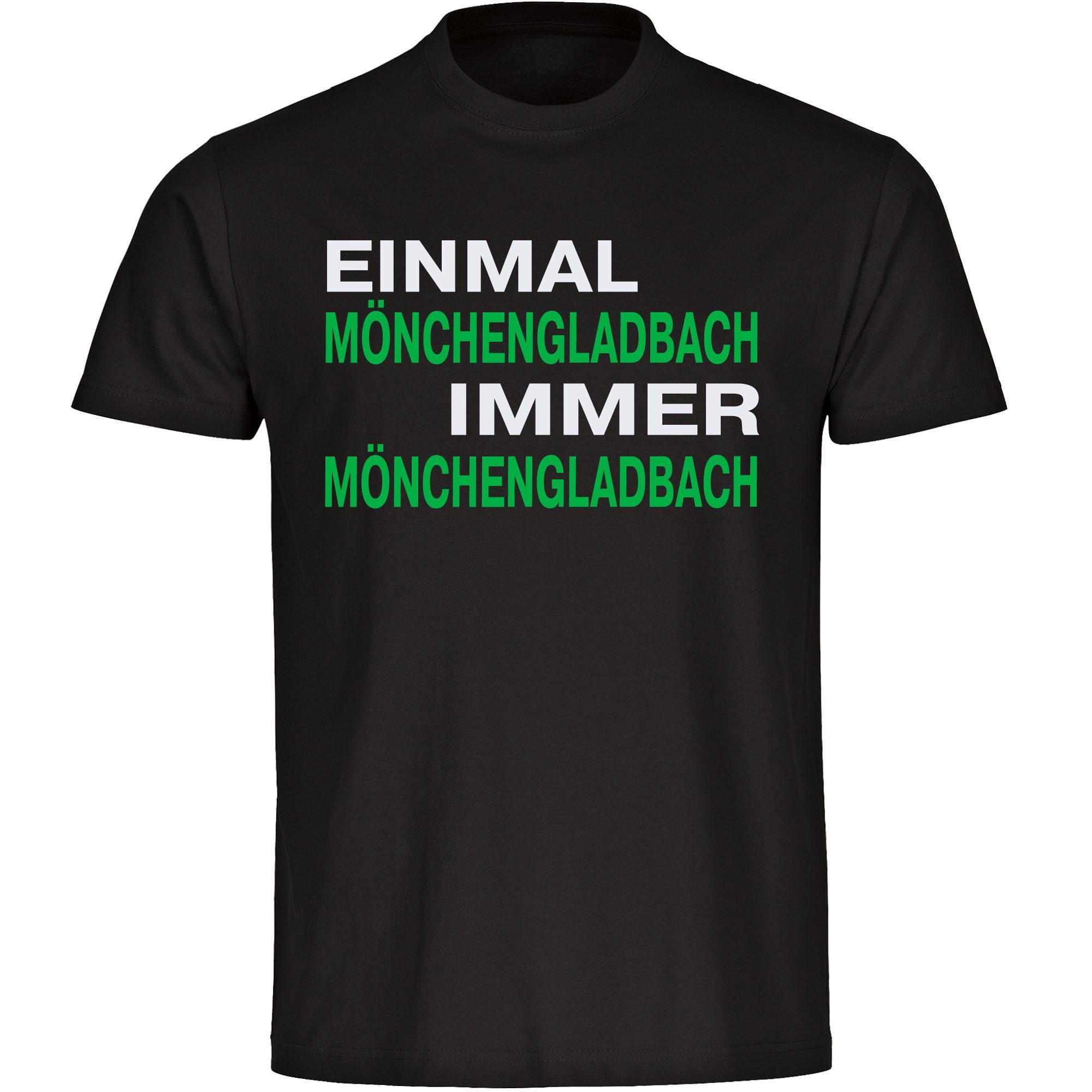 multifanshop T-Shirt Herren Mönchengladbach - Einmal günstig online kaufen