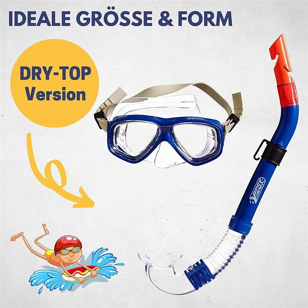 Best Sporting Tauchset Anaconda, Blau, mit Taucherbrille und Schnorchel, für Jugendliche