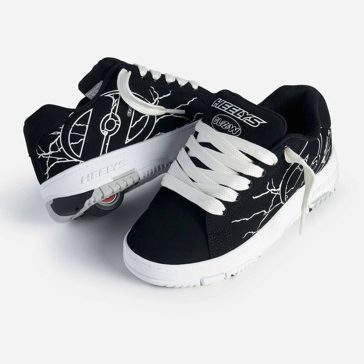 Heelys Rollschuhe Kolect Glow, Sneaker mit 1 Rolle pro Schuh - Glow In The Dark-Design