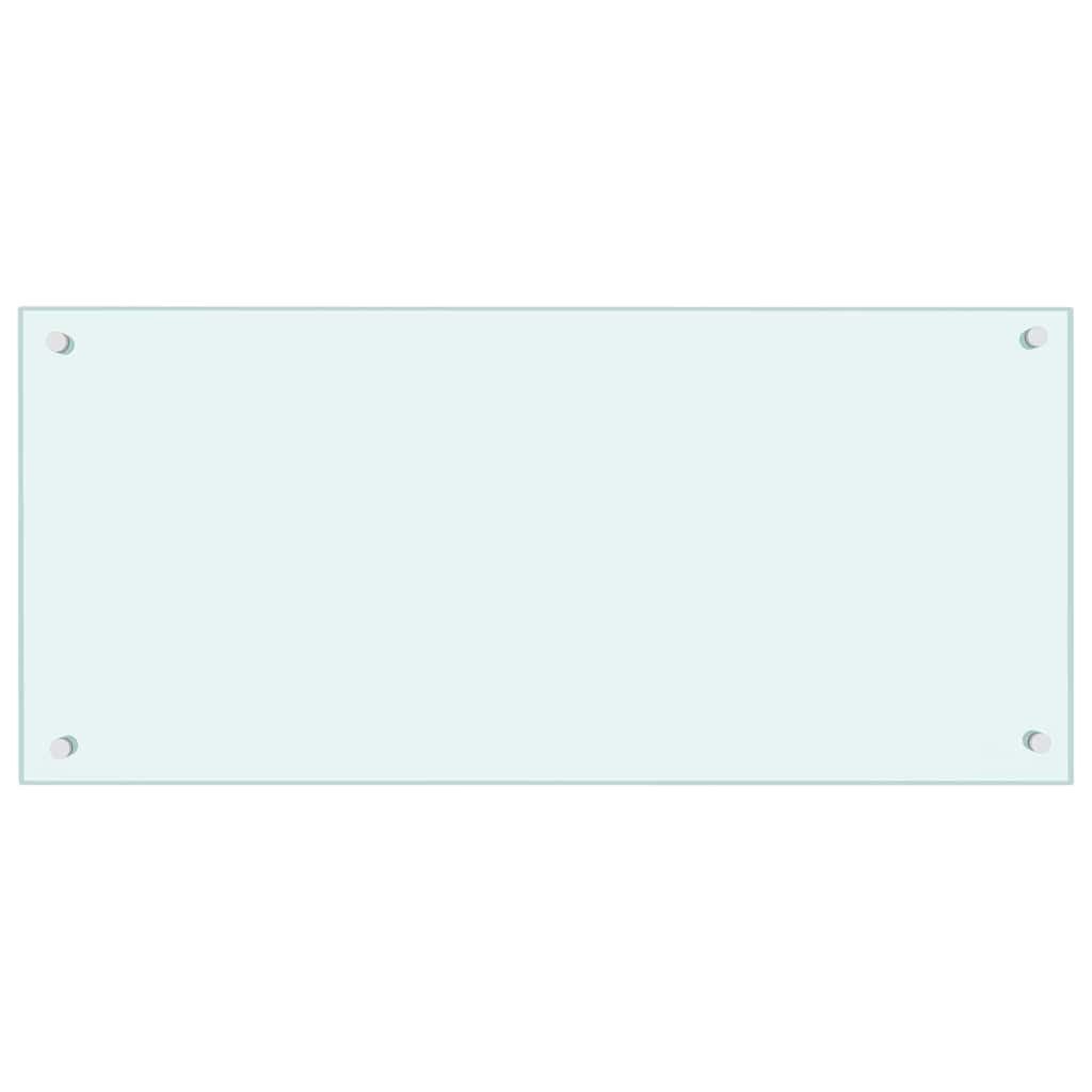 vidaXL Küchenrückwand Küchenrückwand Milchweiß 90x40 cm Hartglas, (1-tlg)