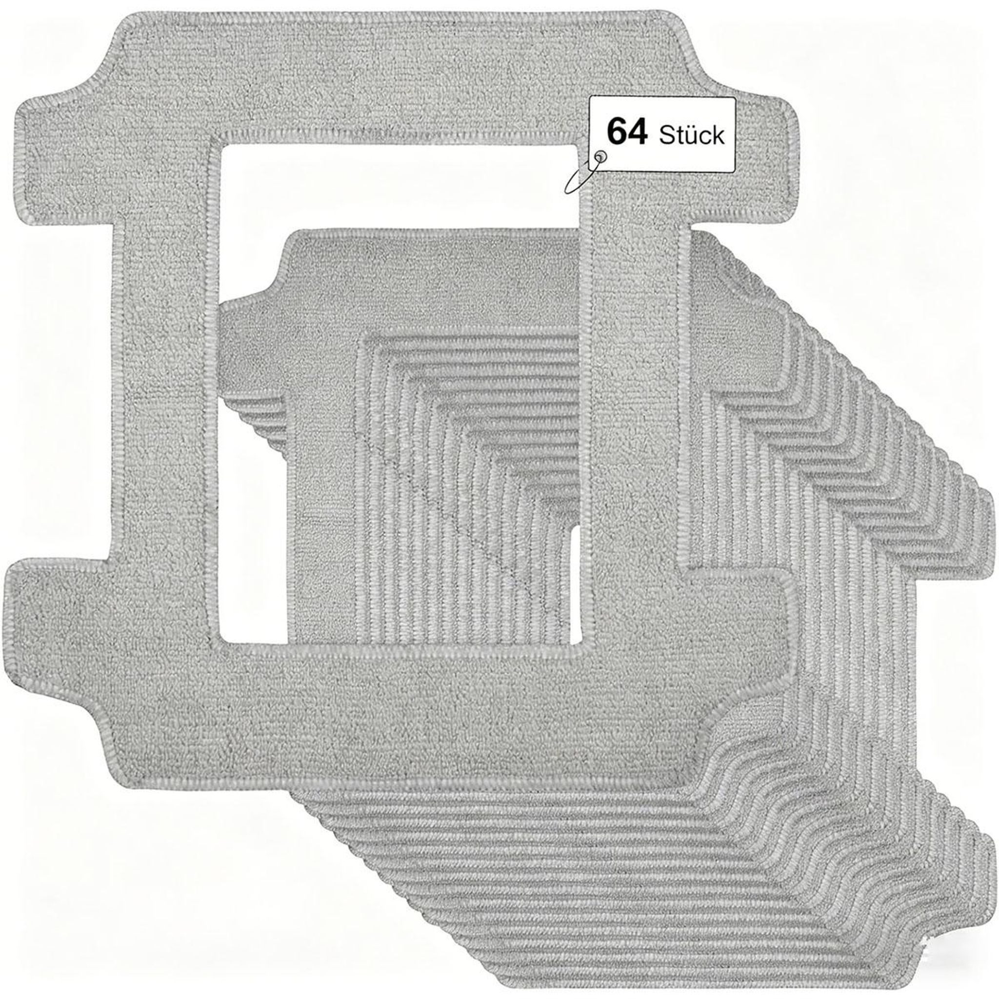 FELIXLEO Saugroboter 64 Reinigungspads für ECOVACS WINBOT W2S Omni Mikrofaser