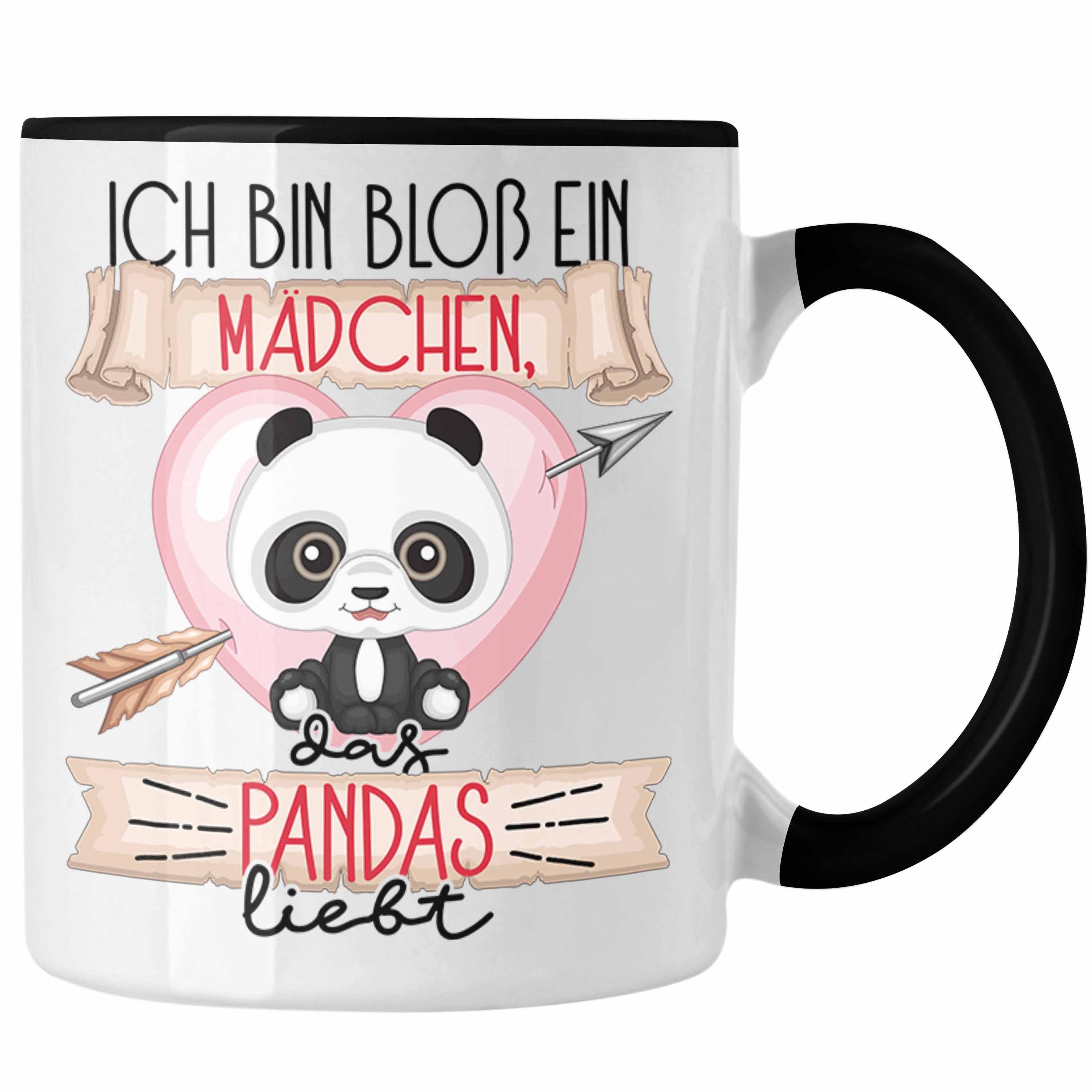 Tasse Frauen Liebt Schwarz Ein Geschenk Mädchen Pandas Trendation Pandas Ich Bloß Bin Tasse Das