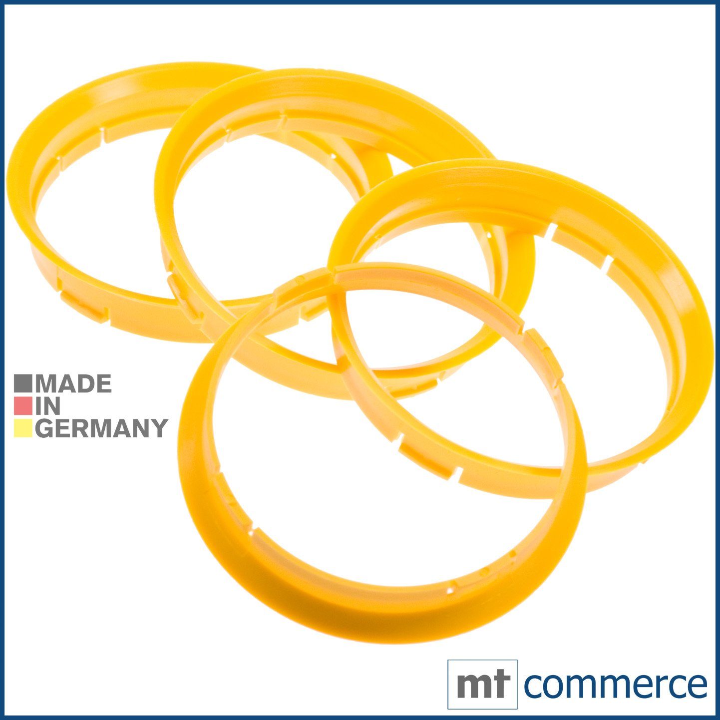 RKC Reifenstift 4X Zentrierringe gelb Felgen Ringe Made in Germany, Maße: 72,5 x 71,6 mm