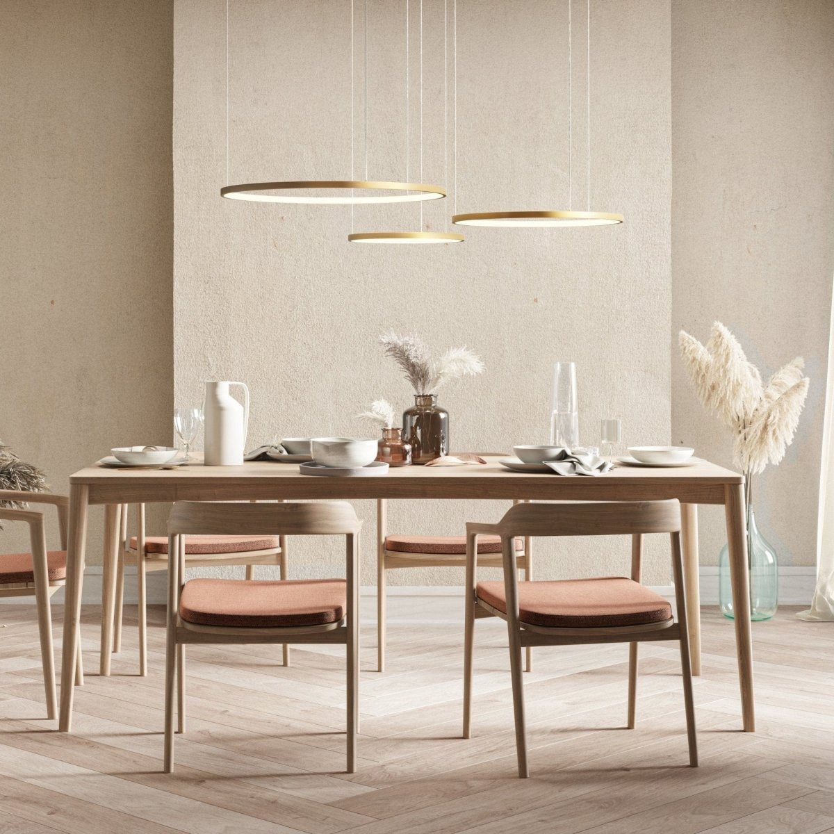 Neona LED Deckenleuchte CAECILIA Gold, Dimmbar günstig online kaufen