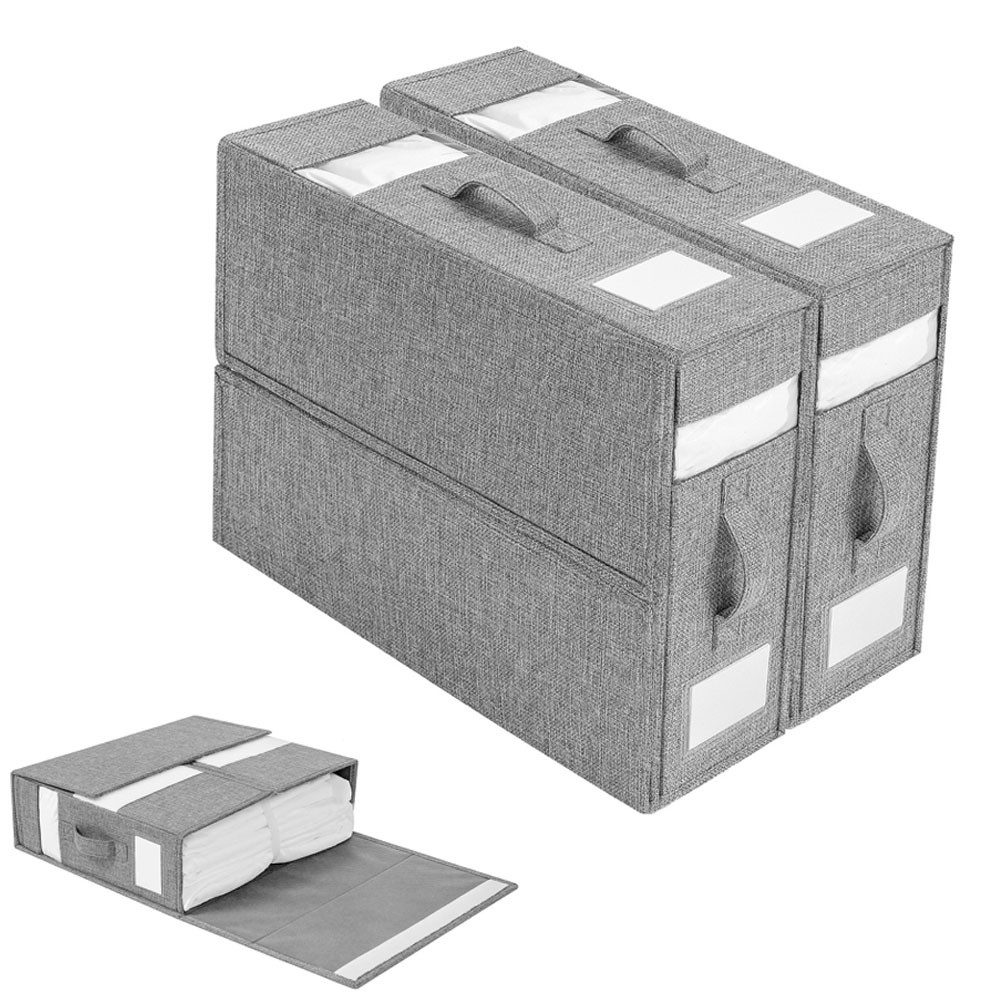 NUODWELL Aufbewahrungsbox Bettlaken Organizer, Bettwäsche Aufbewahrungsbox günstig online kaufen