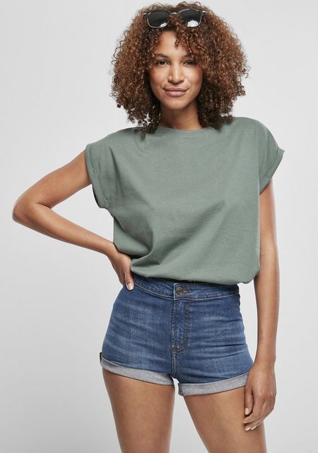 URBAN CLASSICS Kurzarmshirt "Urban Classics Damen Ladies Extended Shoulder günstig online kaufen