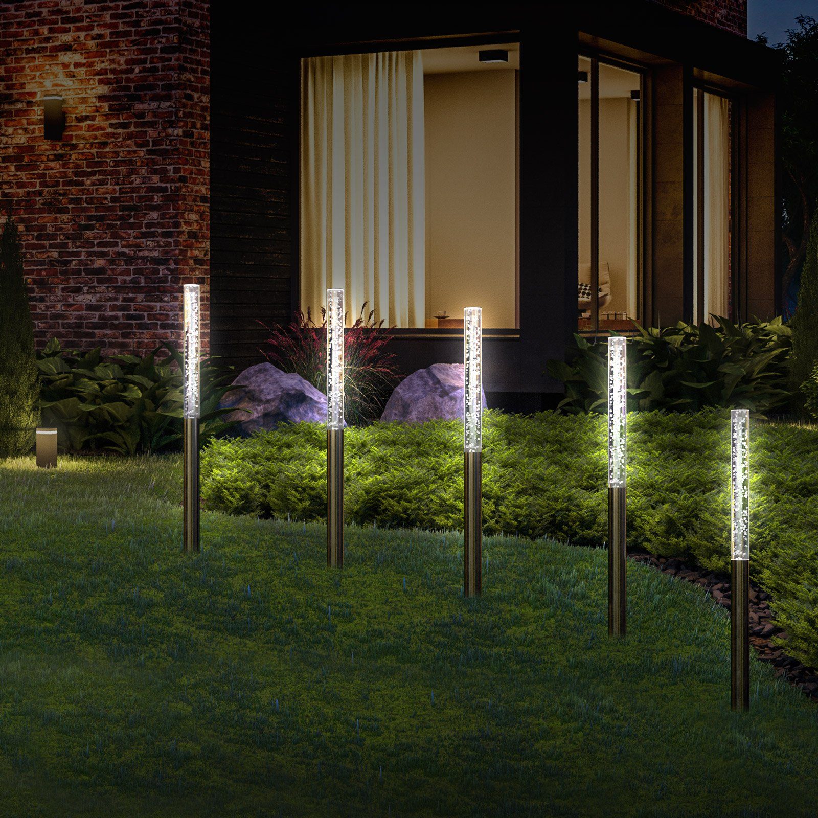 monzana LED Solarleuchte, LED fest verbaut, günstig online kaufen