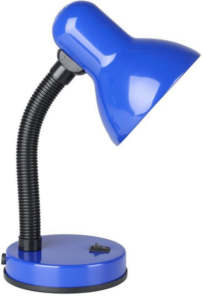 EGLO Tischleuchte BASIC, Ein-/Ausschalter, ohne Leuchtmittel, Leuchtmittel wechselbar, Ø12,5 x H30 cm / exkl. 1 x E27 (je max. 40W) / Wippschalter