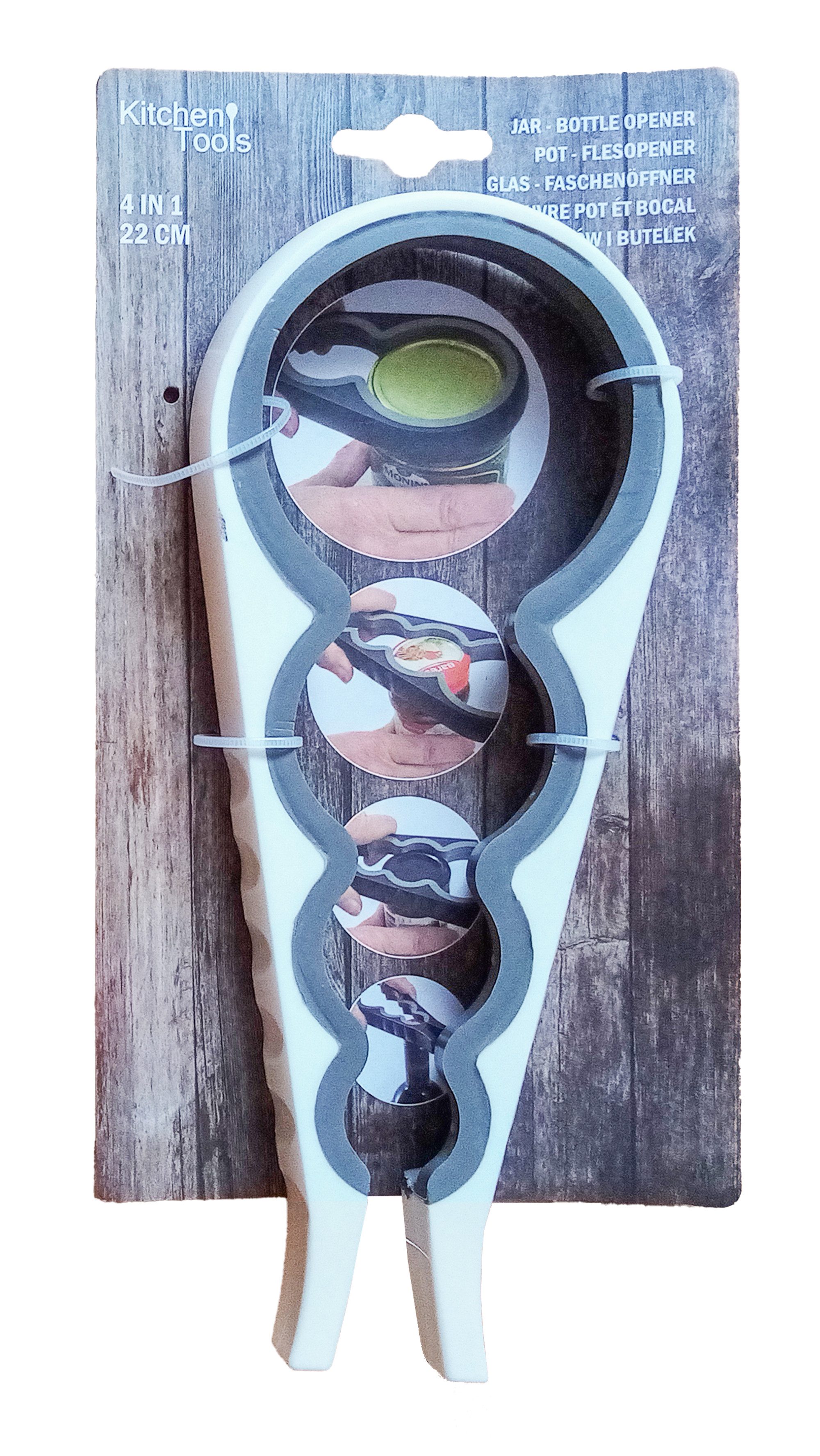 Kitchen Tools Dosenöffner DECKELÖFFNER Glasöffner Flaschenöffner Schraubdeckelöffner 78 (Weiss), Vielzwecköffner Multiöffner