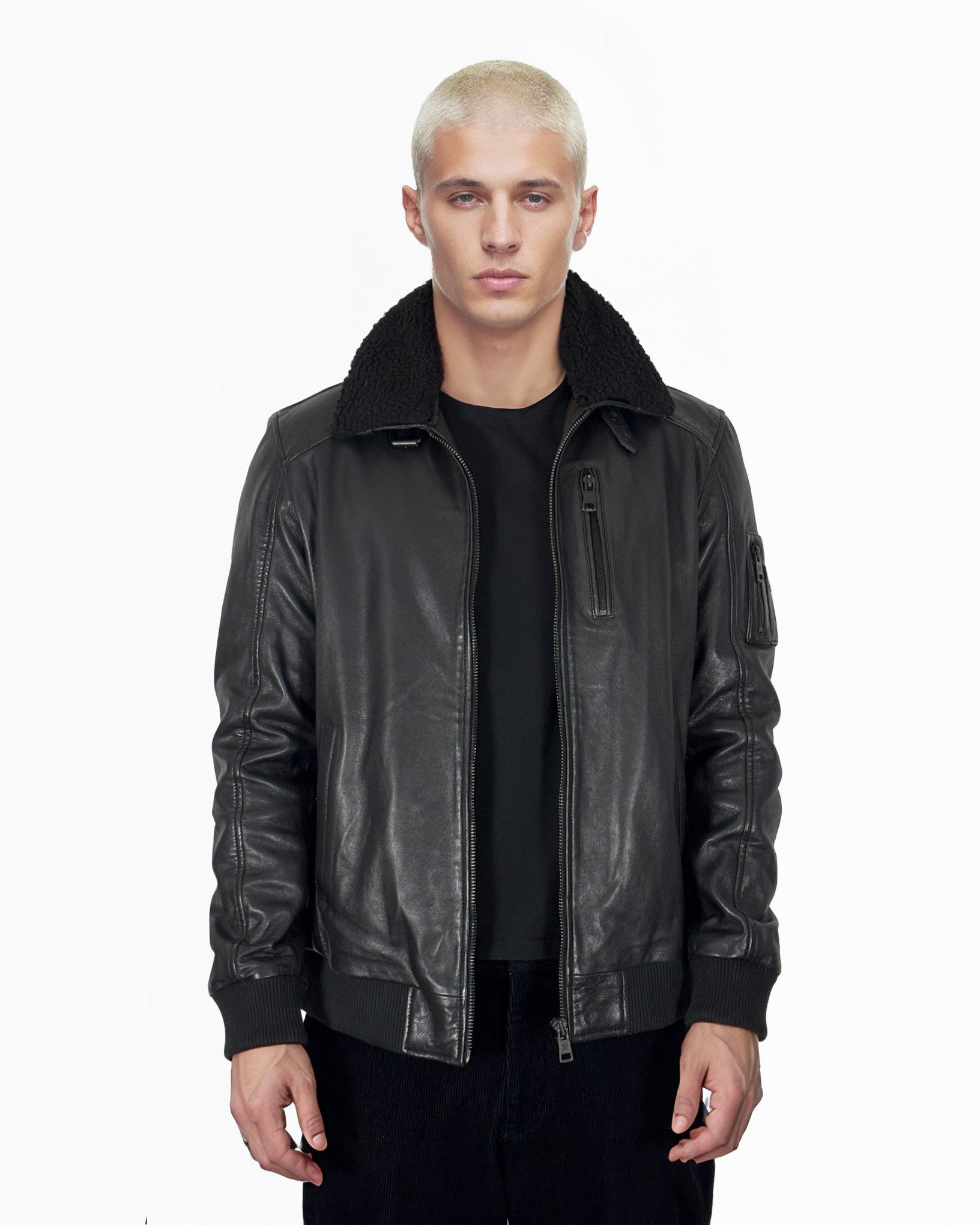 trueprodigy Lederjacke Blaze Pilotenjacke Fliegerjacke günstig online kaufen