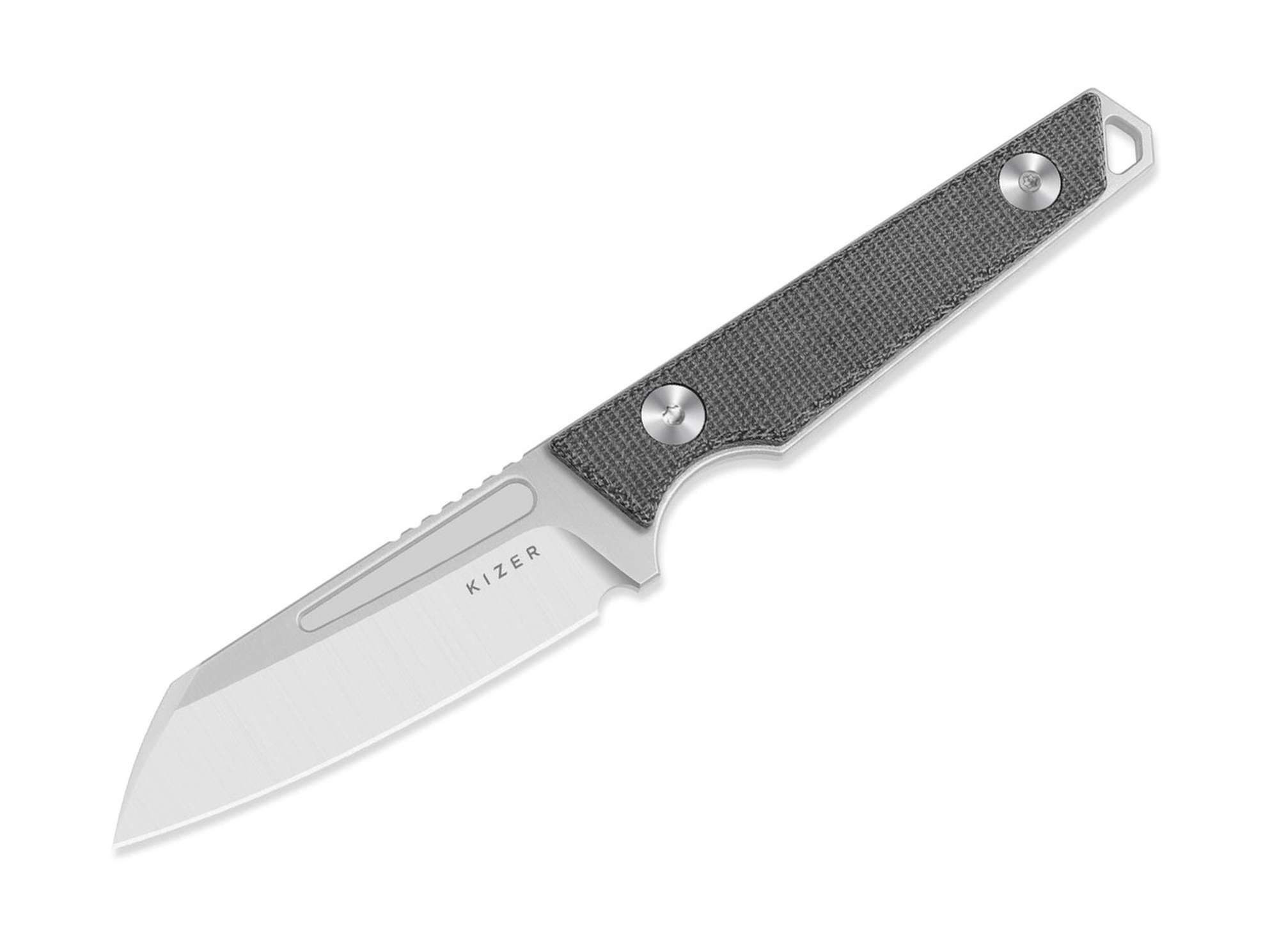 Kizer Taschenmesser Kizer Phasmids AEB-L Black Micarta