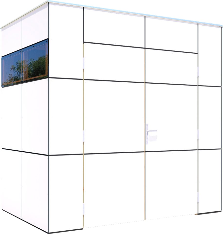 Thumbnail - BERTILO Gartenhaus HPL Mini, in verschiedenen Farben, BxT: 231x165 cm, Fassaden-HPL in Architekturqualität, witterungsbe...