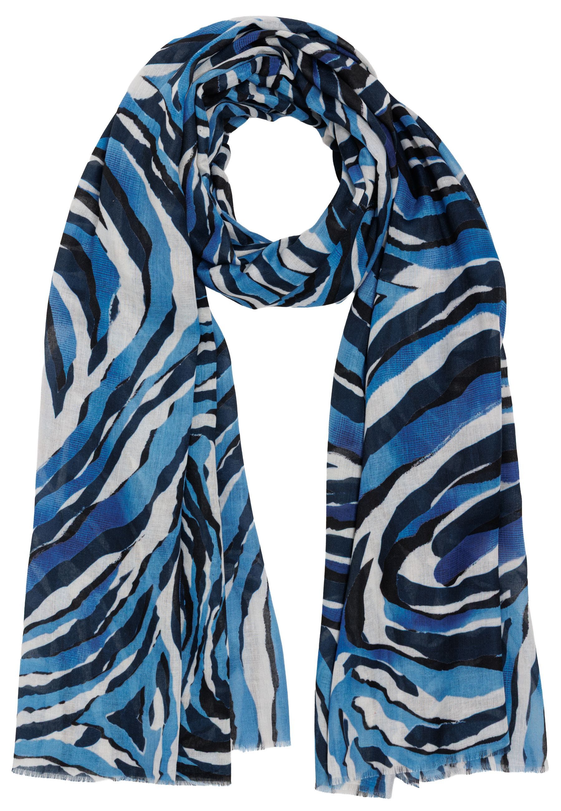 Caspar Modeschal Luftig warmer Damen Schal Halstuch mit Zebra Motiv - SC554 günstig online kaufen