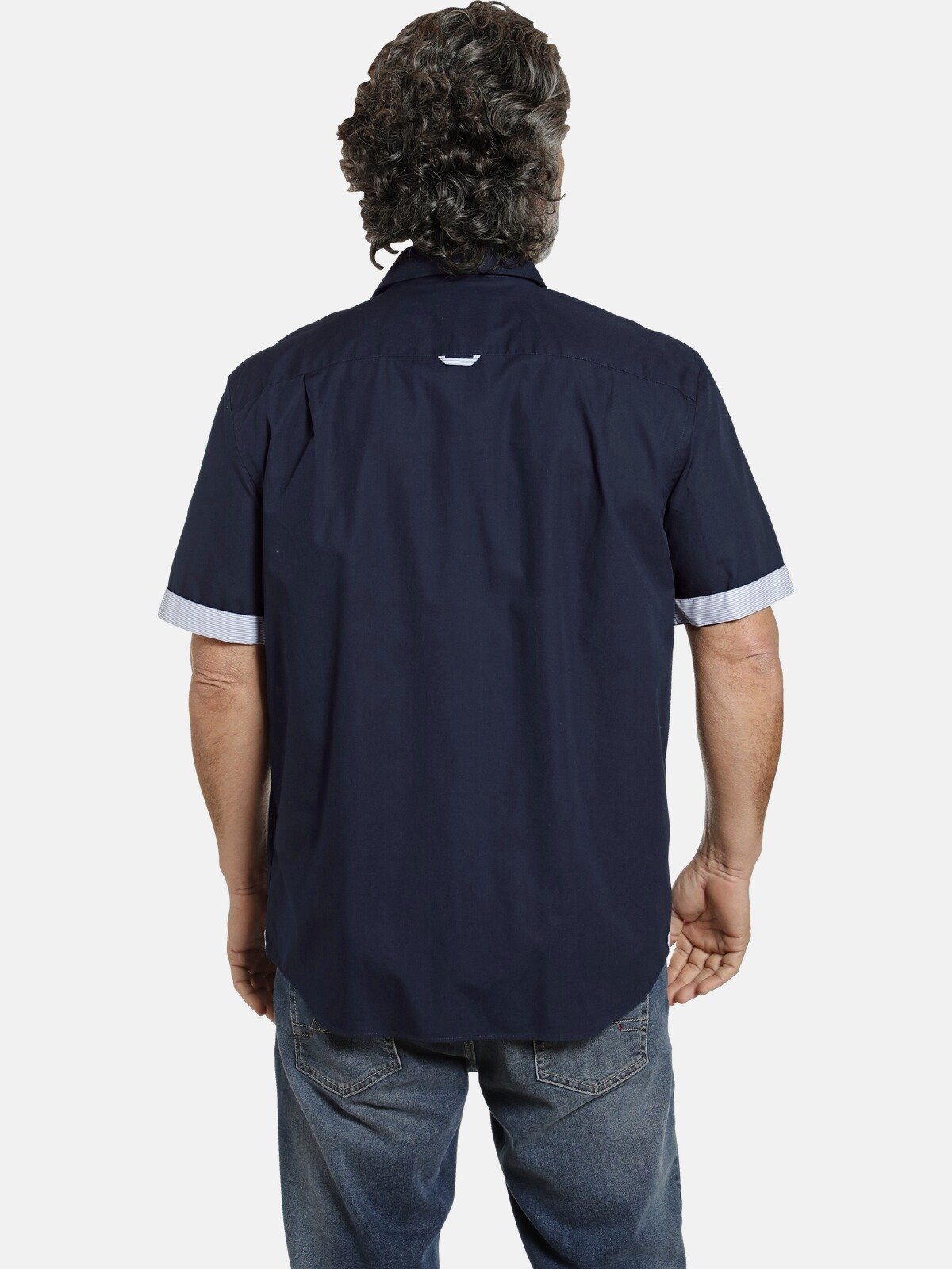 Jan Vanderstorm Kurzarmhemd FYNNJARD mit detailreichen Kontrasten günstig online kaufen