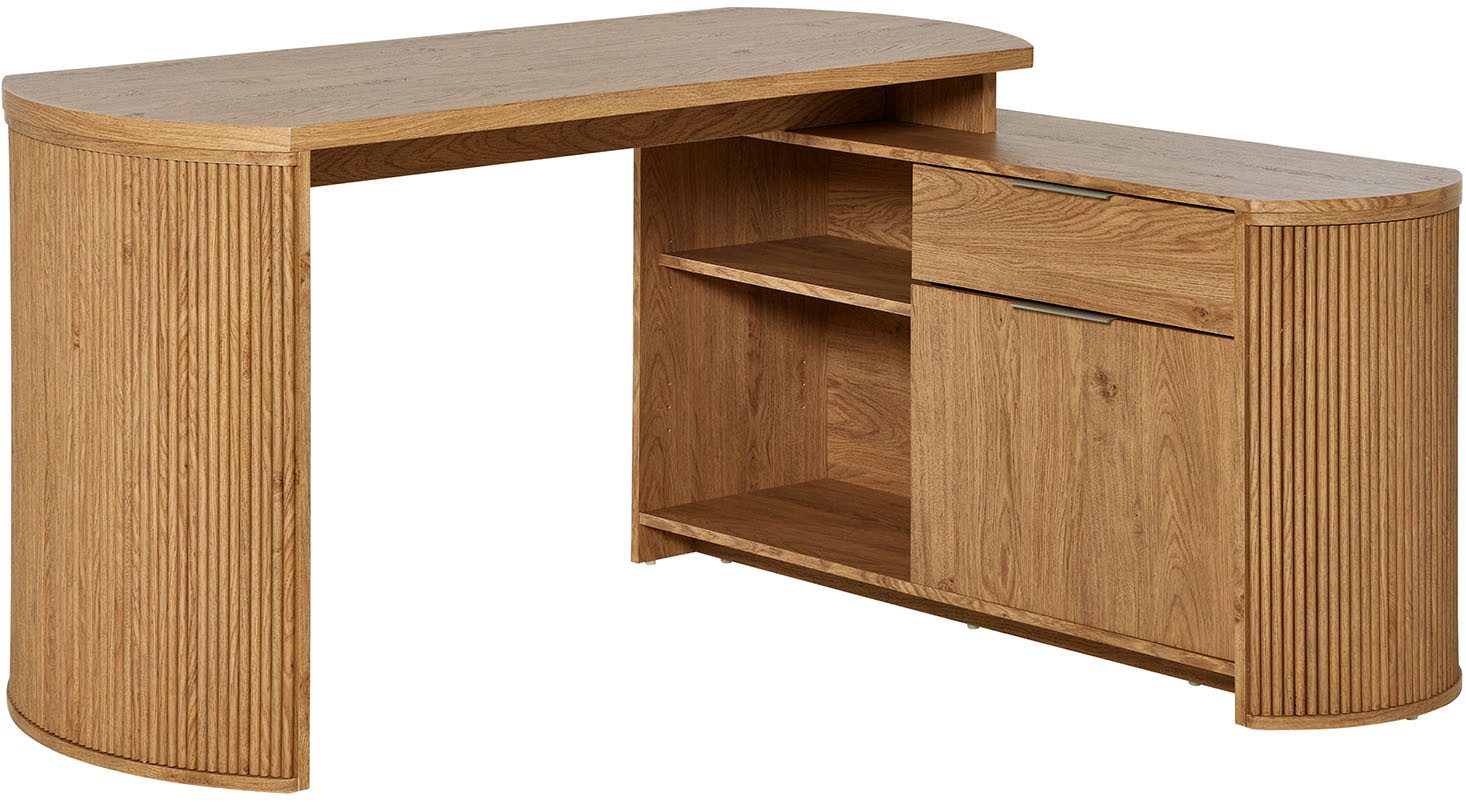 Jahnke Eckschreibtisch MOON C 150 E (1-St), wechselseitig montierbar, Staur günstig online kaufen