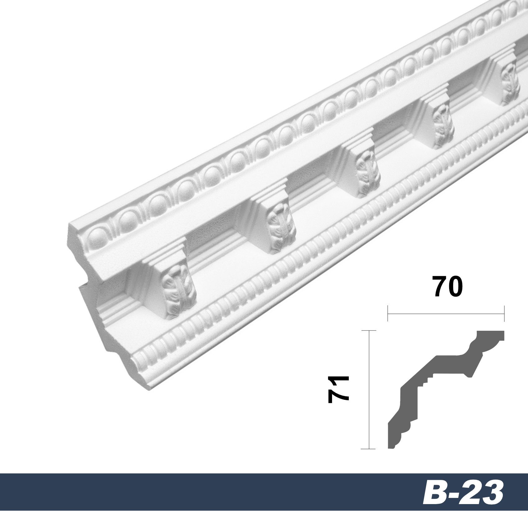 marbet design Stuckleiste B-23, 2 Meter, günstig online kaufen