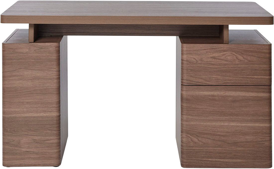 Jahnke Schreibtisch CU-LIBRE 140 (1-St), platzsparender Arbeitsplatz, 1 Schublade und 2 Türen, 135 cm