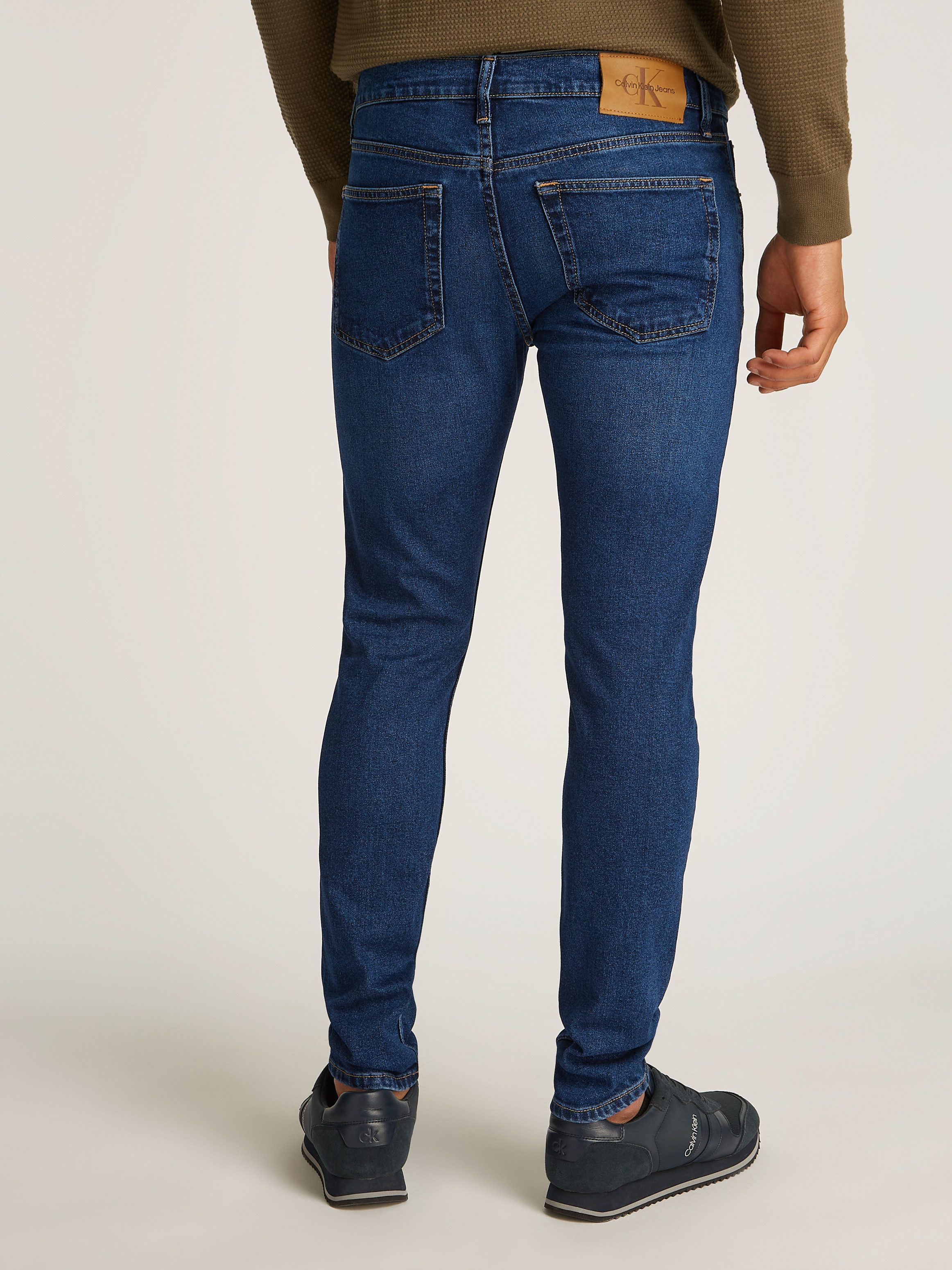 Calvin Klein Jeans Slim-fit-Jeans SLIM TAPER Coinpocket, Logostickerei günstig online kaufen