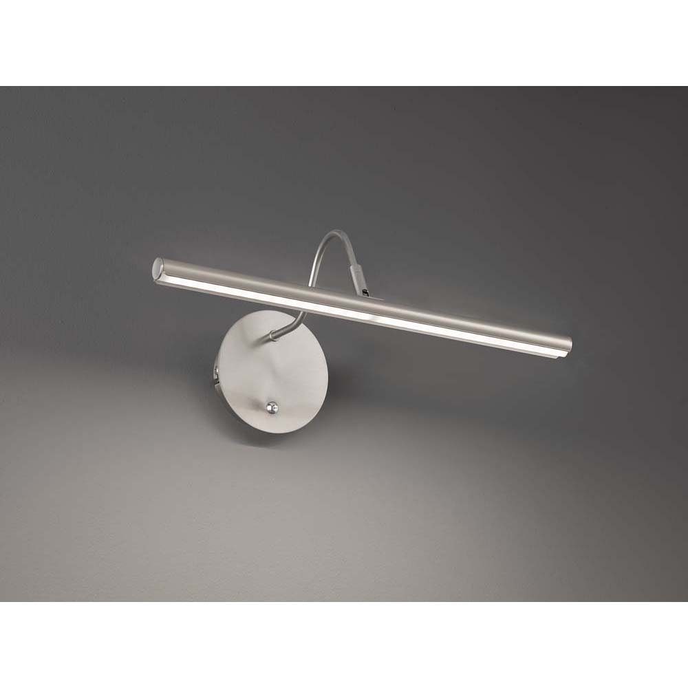 Wandlampe Schlafzimmerlampe Wandleuchte Flurleuchte LED Wandleuchte, LED etc-shop Nickel