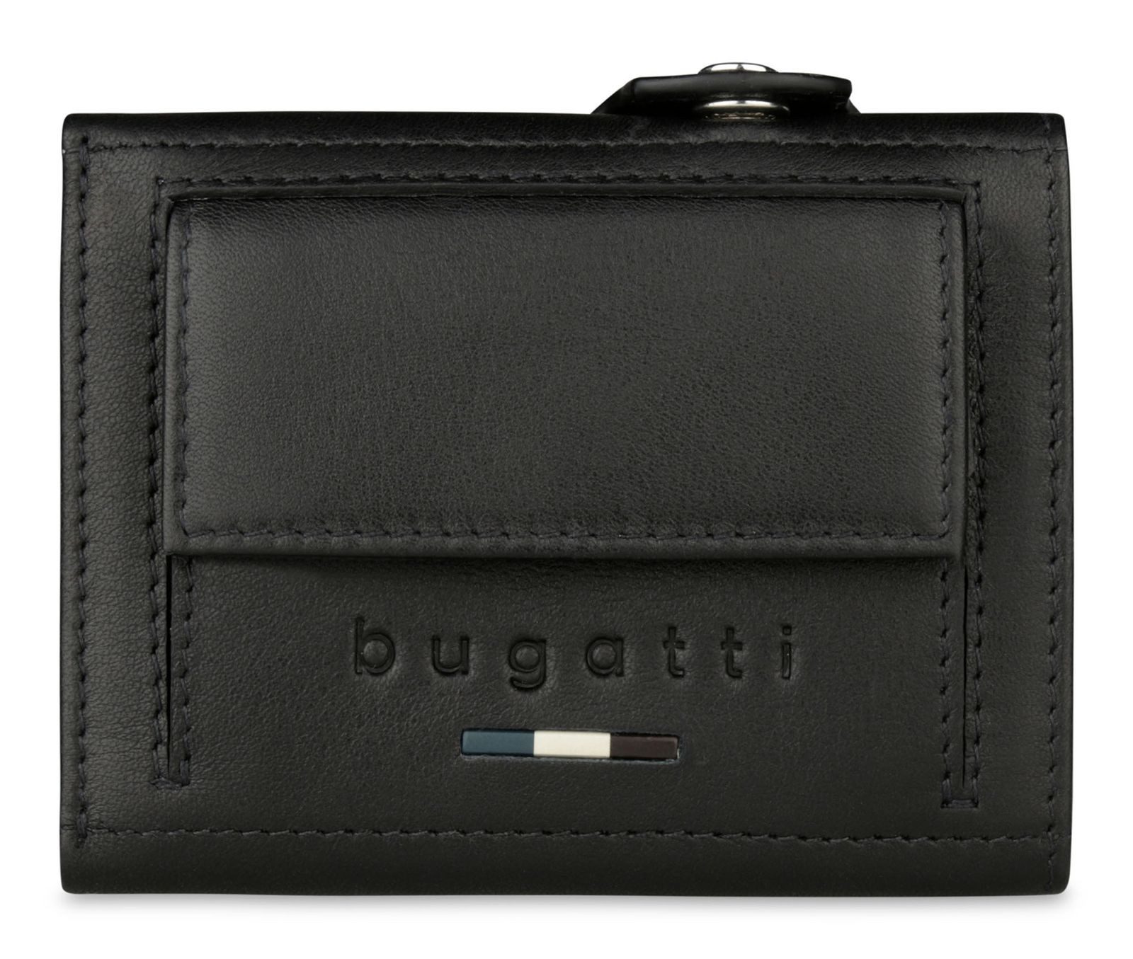 bugatti Kartenetui Mini Wallet, aus echtem Rindsleder mit RFID-Blocker Schutz